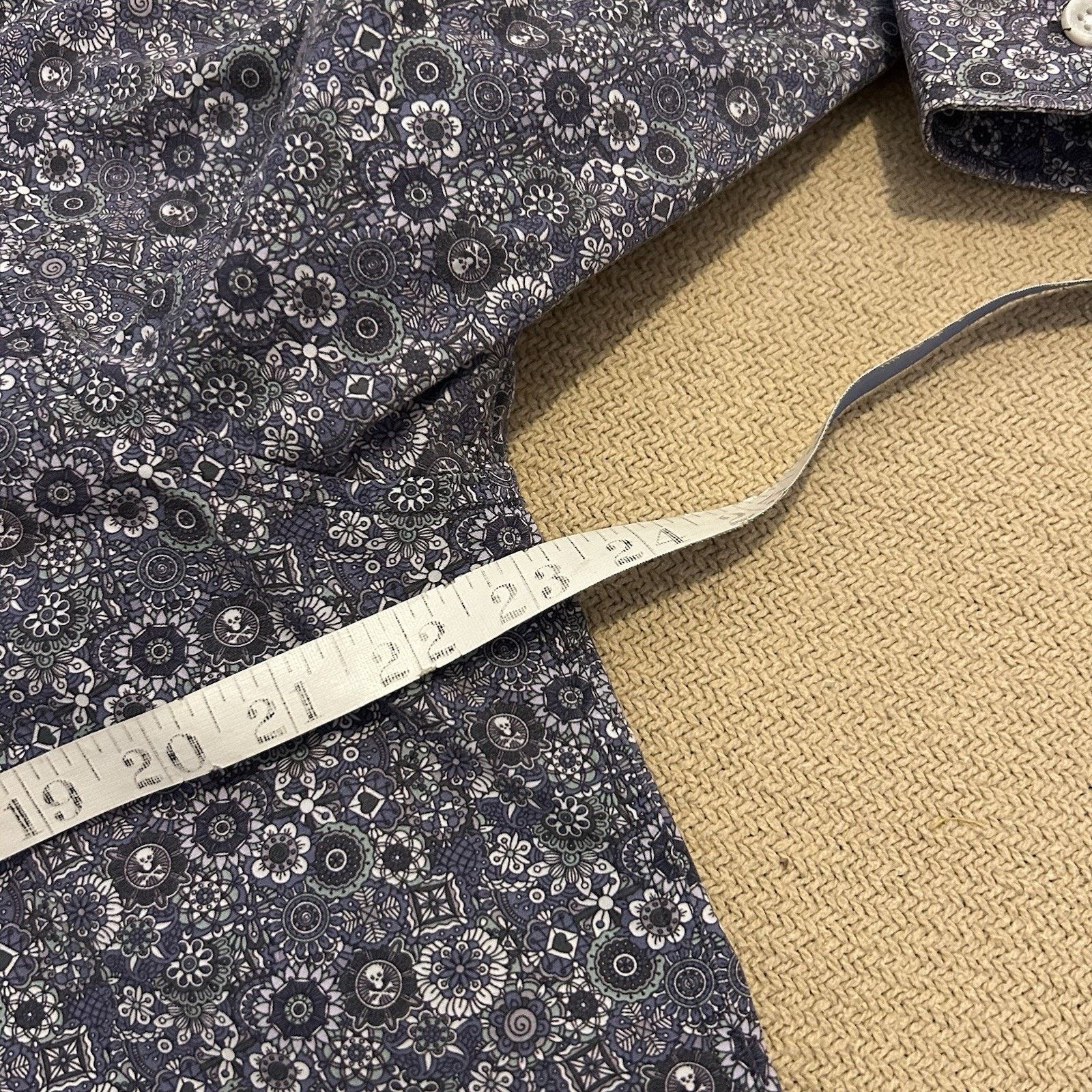 Other Blake Mill Floral Skull Crossbones Print Button Up Shirt XL Size US XL / EU 56 / 4 - 6 Thumbnail