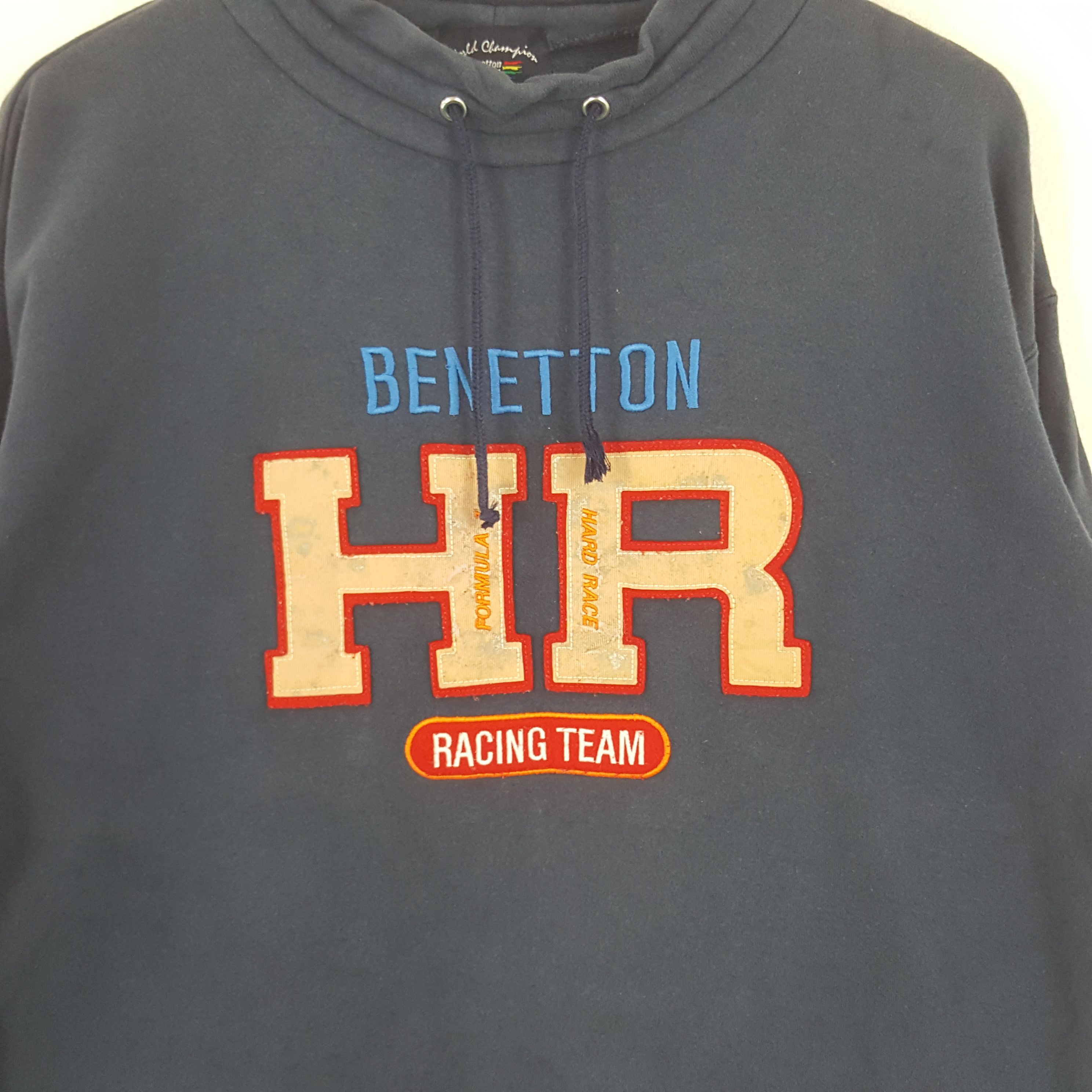 Benetton × Vintage Vintage Benetton HR Racing Team Formula One Sweatshirt Size US M / EU 48-50 / 2 - 2 Thumbnail