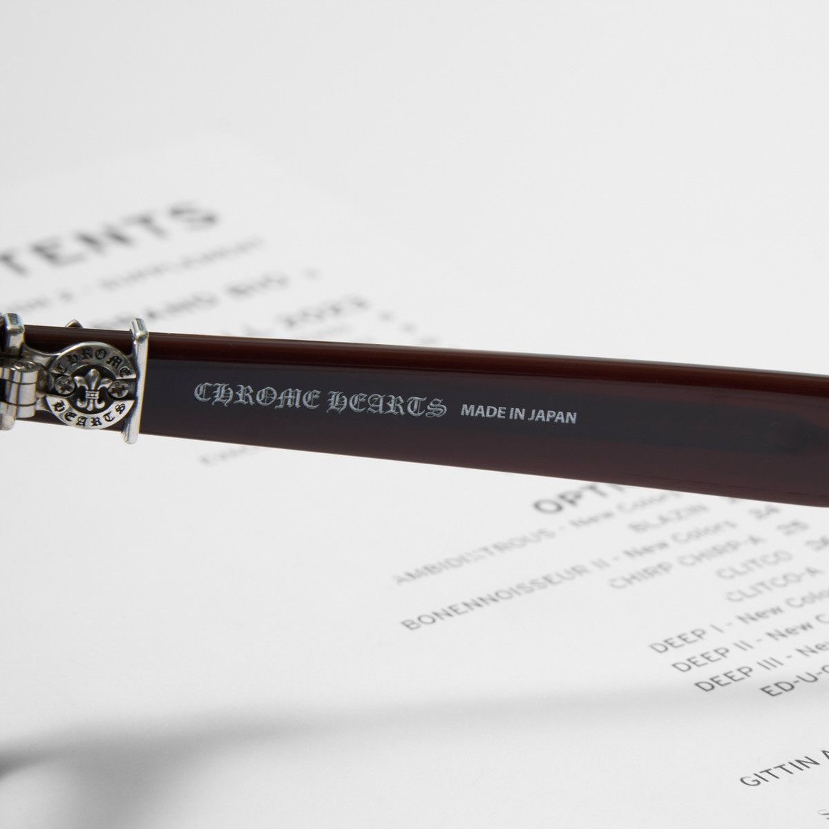 Chrome Hearts CHROME HEARTS SEE YOU IN TEA CLASSIC BROWN GLASSES Size ONE SIZE - 5 Thumbnail