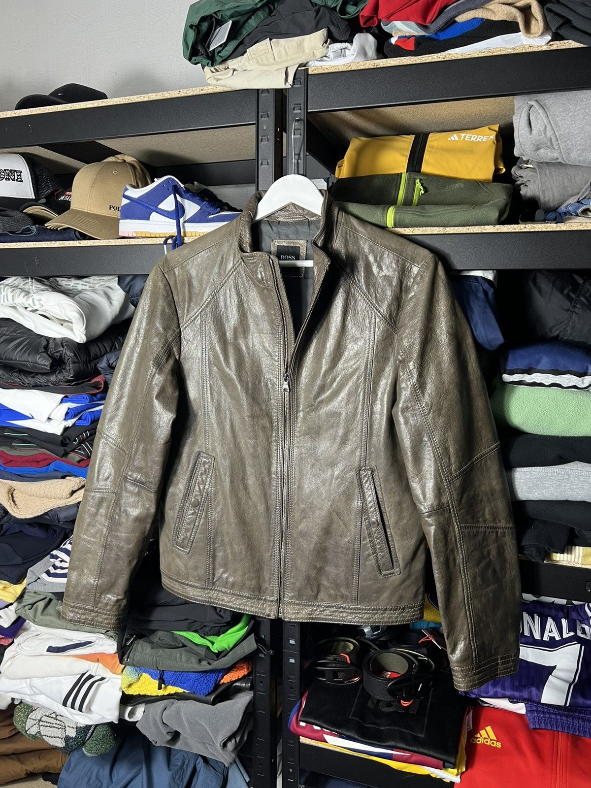 Hugo Boss 🧥 HUGO BOSS Genuine Leather Jacket – Size IT 48 M Size US M / EU 48-50 / 2 - 1 Thumbnail