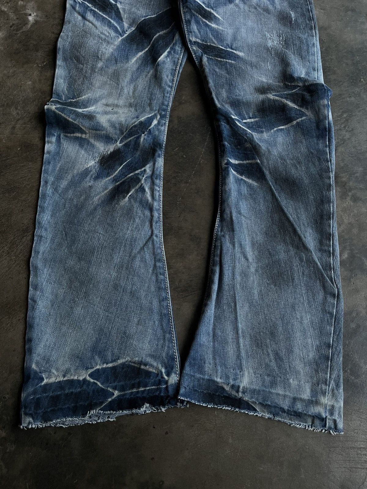 Tornado Mart JAPANESE BUFFALO BOBS DENIM CURVE FLARE FADE PANTS STYLE Size US 30 / EU 46 - 5 Thumbnail
