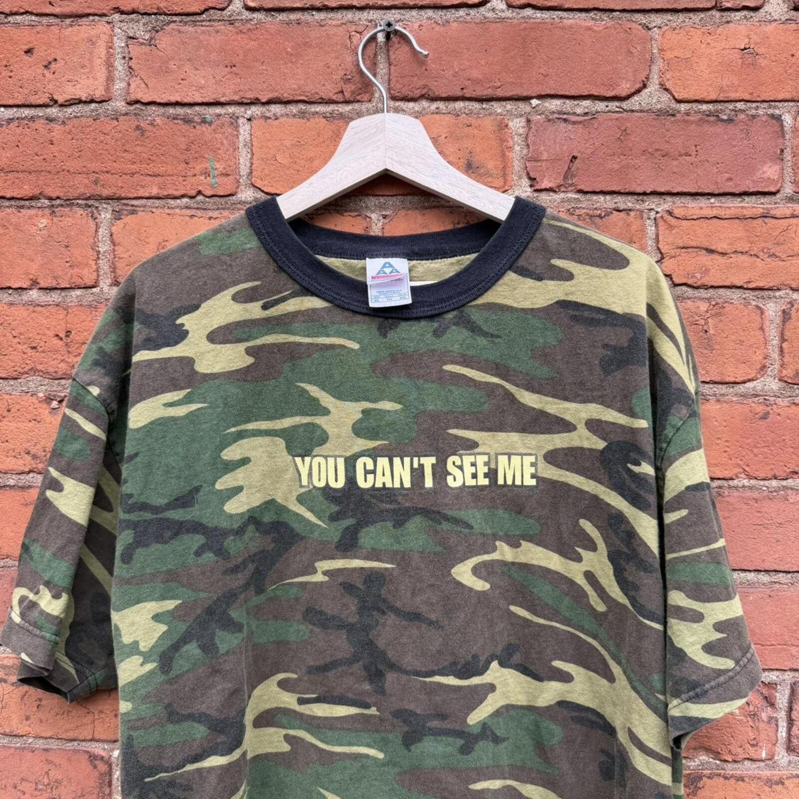 AAA Vintage John cena you can’t see me camo t shirt 00s XL Size US XL / EU 56 / 4 - 3 Thumbnail