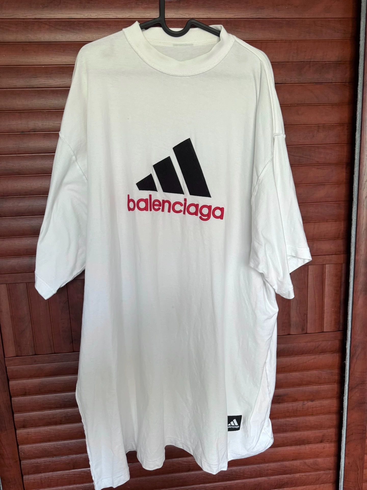 Balenciaga Balenciaga x adidas Logo Embroidered T-shirt - dmc Size US M / EU 48-50 / 2 - 1 Thumbnail