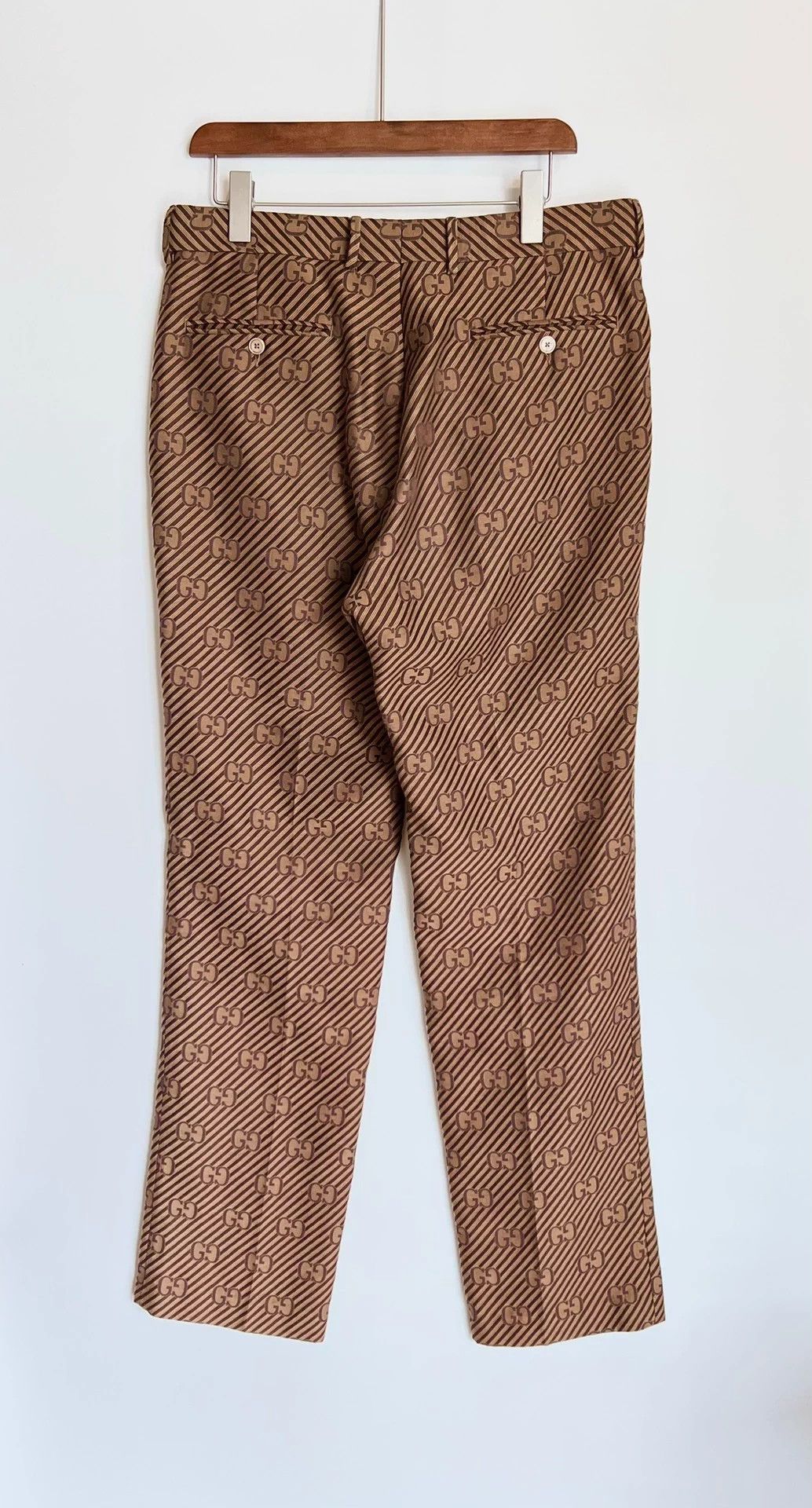Gucci Gucci All-Over Logo Relaxed Fit Trousers 48 Size US 32 / EU 48 - 3 Thumbnail