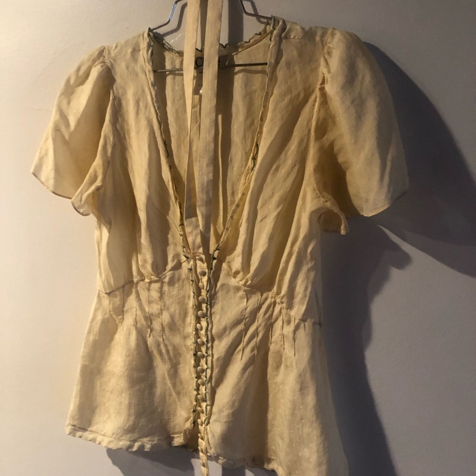 Chloe Vintage Chloe silk top low cut Buur toned with neck wrap Size S / US 4 / IT 40 - 2 Thumbnail