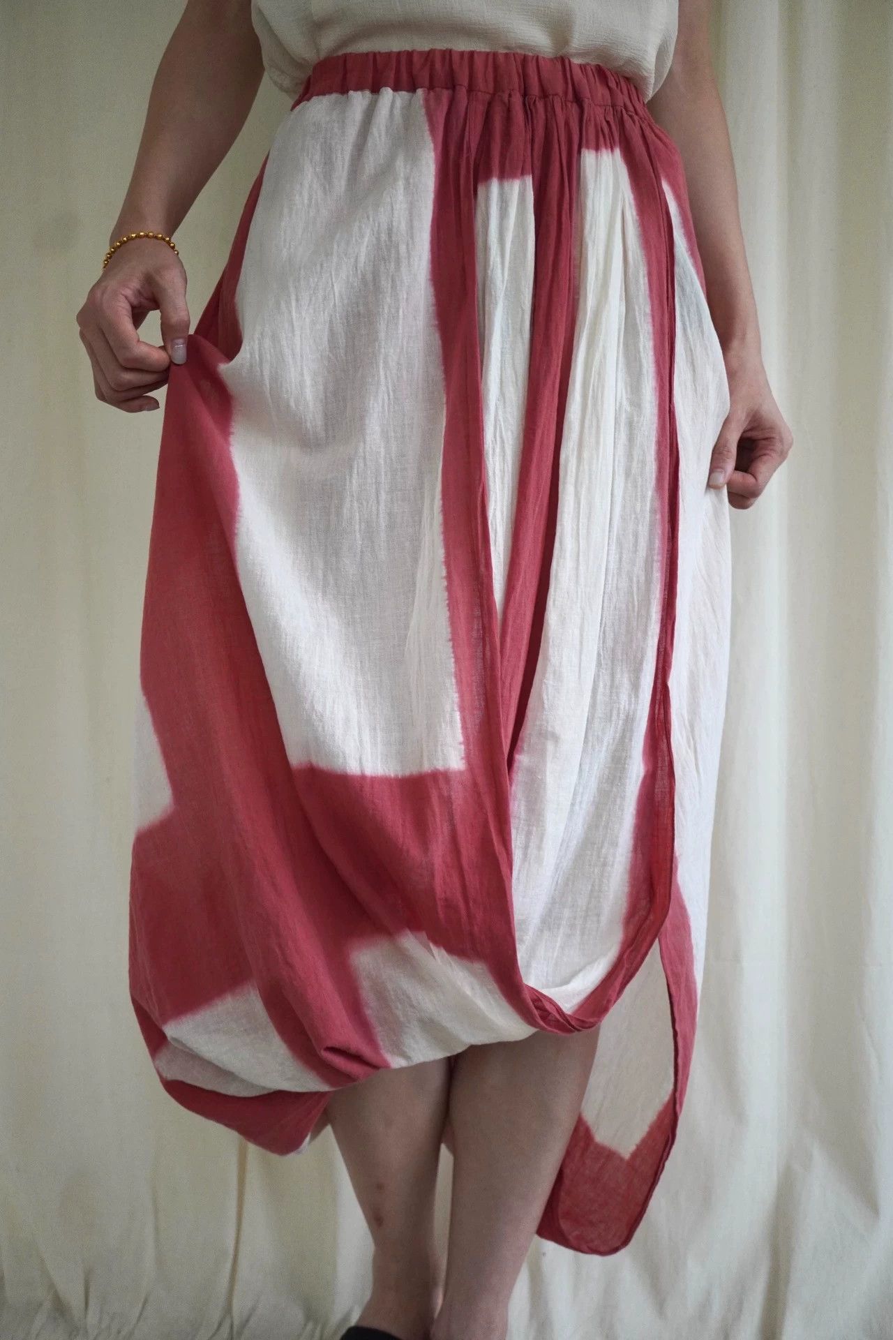 Issey Miyake Issey Miyake 1986 Pale Pink Cotton Skirt S 9/10 Size 26" / US 2 / IT 38 - 4 Thumbnail