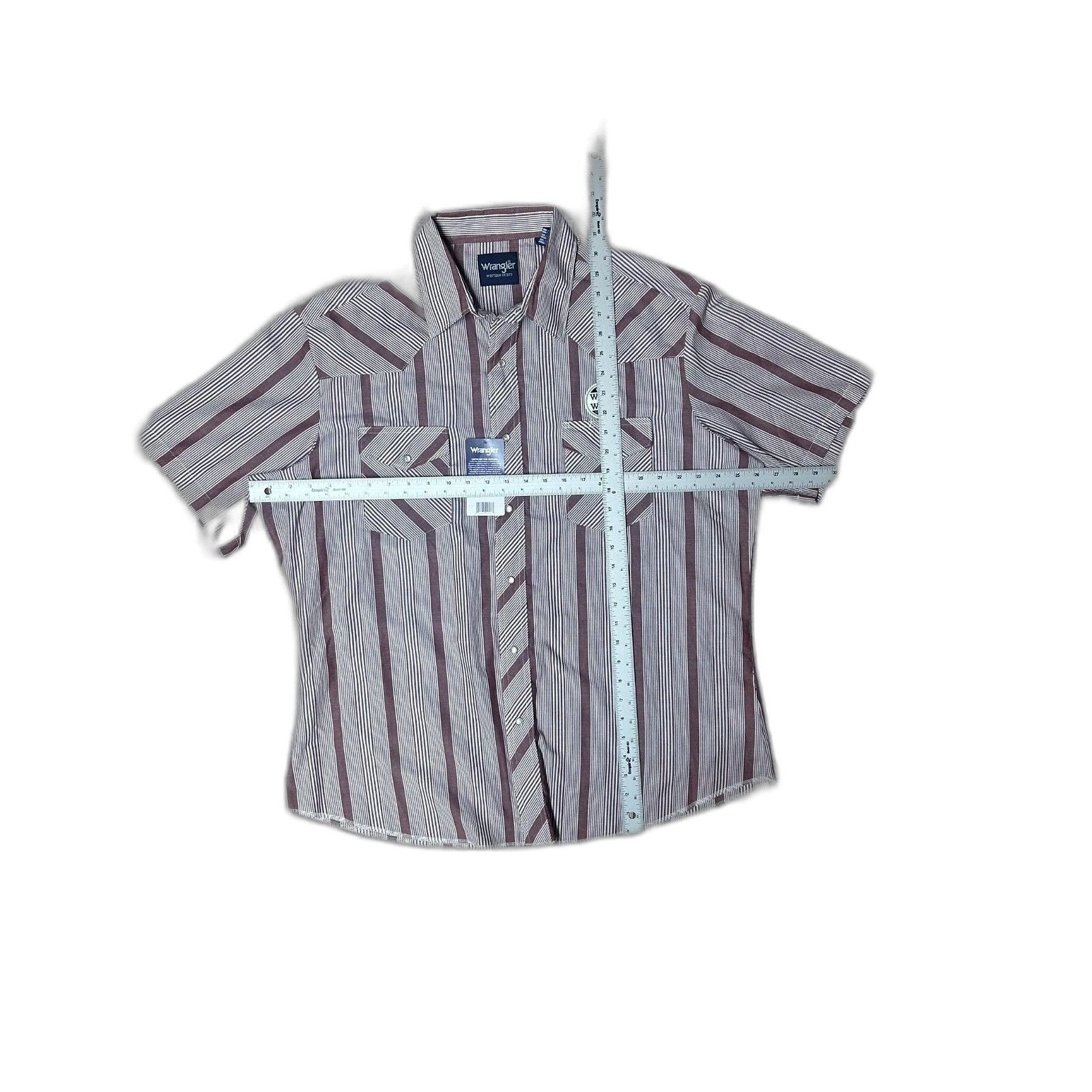 Wrangler Wrangler Pearl Snap NWT Button Western Shirt Red Gray Mens C Size US XL / EU 56 / 4 - 3 Thumbnail