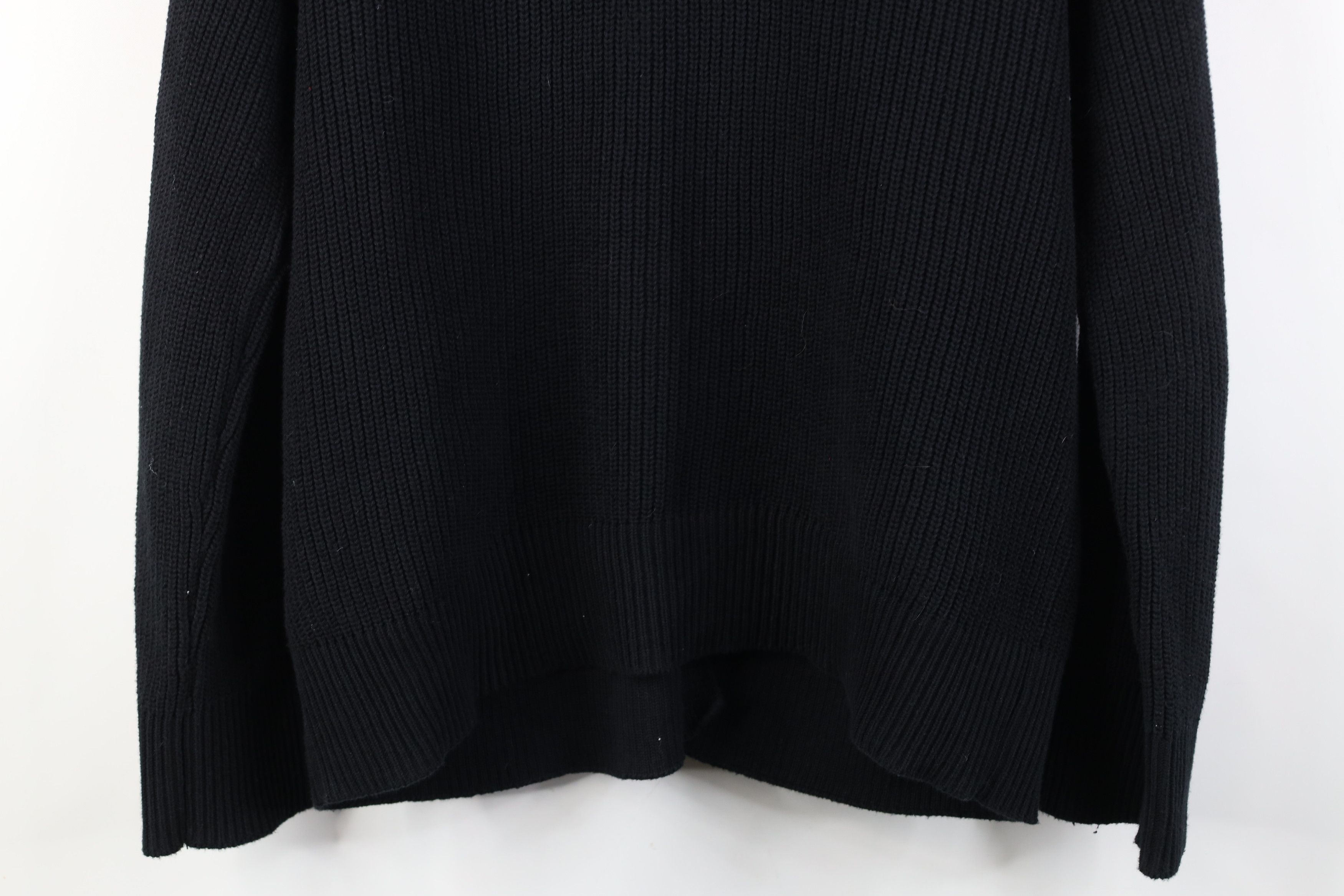 Vintage Hudson Jeans Blank Chunky Ribbed Knit Cardigan Sweater Black Size L / US 10 / IT 46 - 12 Thumbnail
