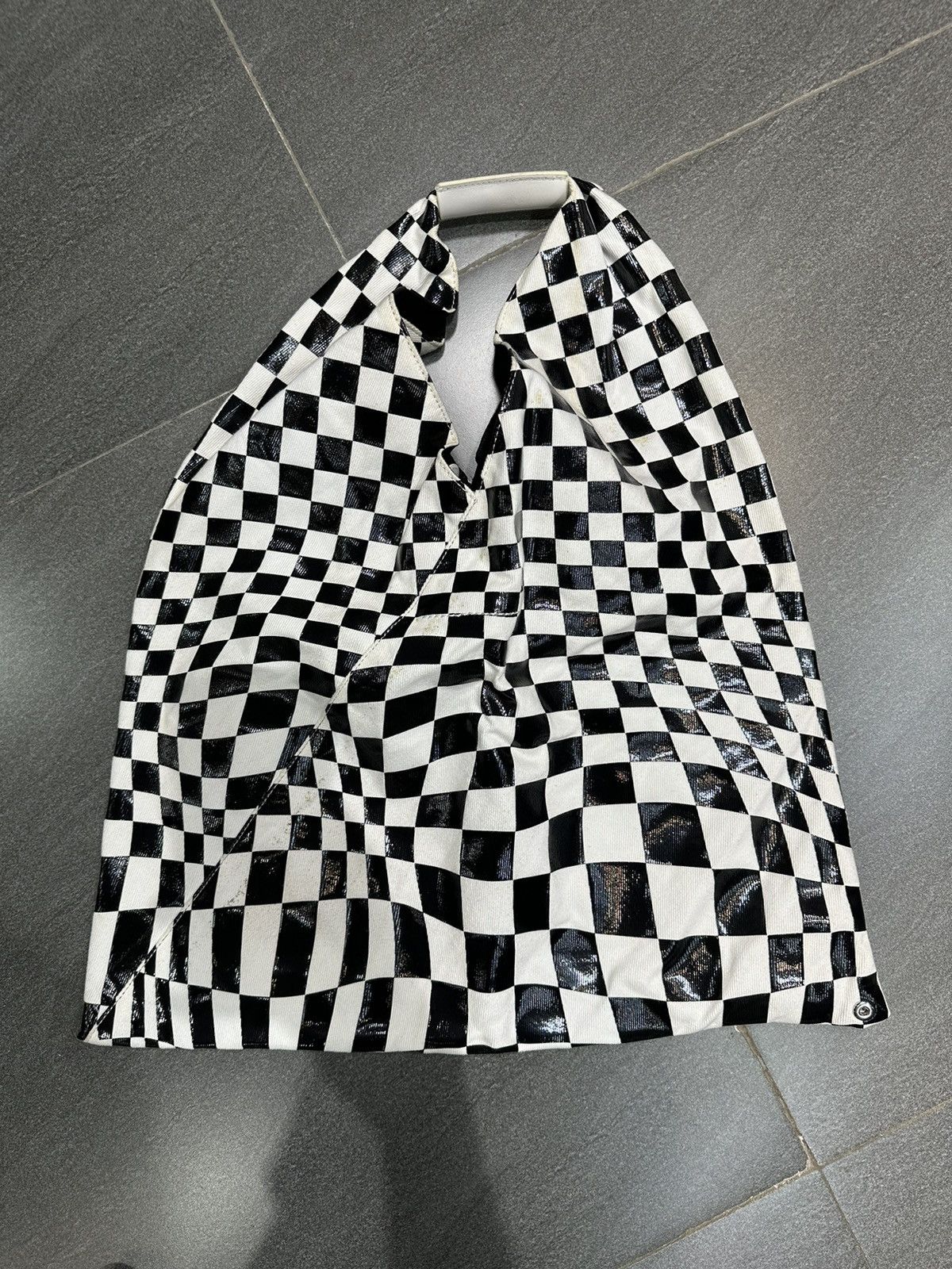 MM6 MM6 MAISON MARGIELA DISTORTED CHECK PRINT JAPANESE BAG Size ONE SIZE - 2 Thumbnail
