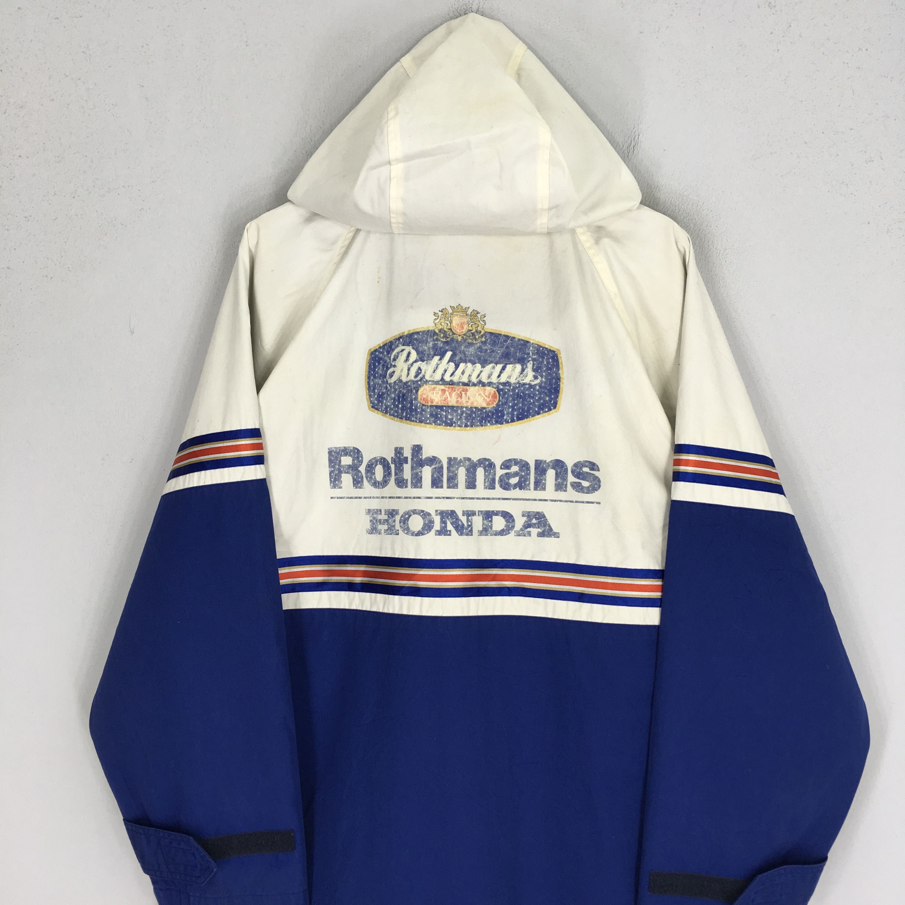 Honda Vintage 90s Honda Rothmans Racing Team Motorsports Jacket Size US L / EU 52-54 / 3 - 5 Thumbnail