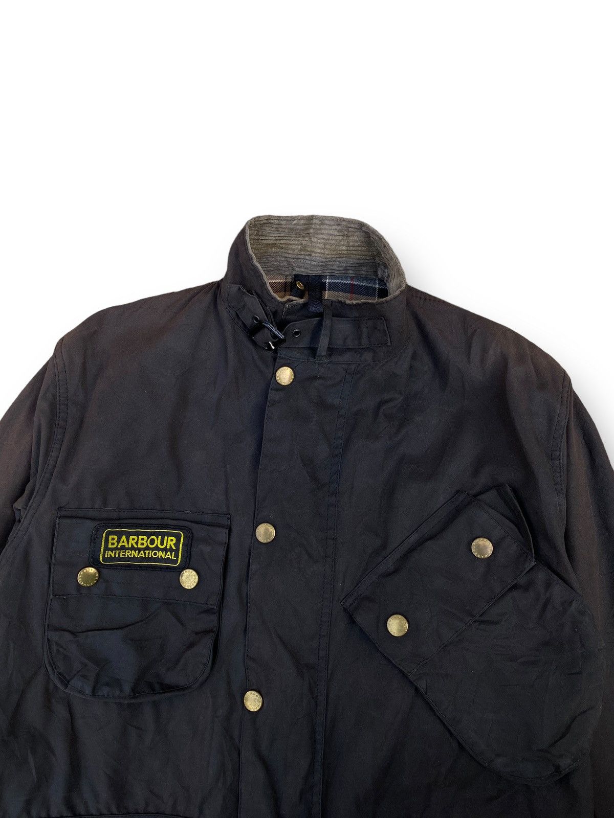 Barbour Vintage Waxed Barbour International Waterproof Tyne WPB Rain Biker Jacket Grailed