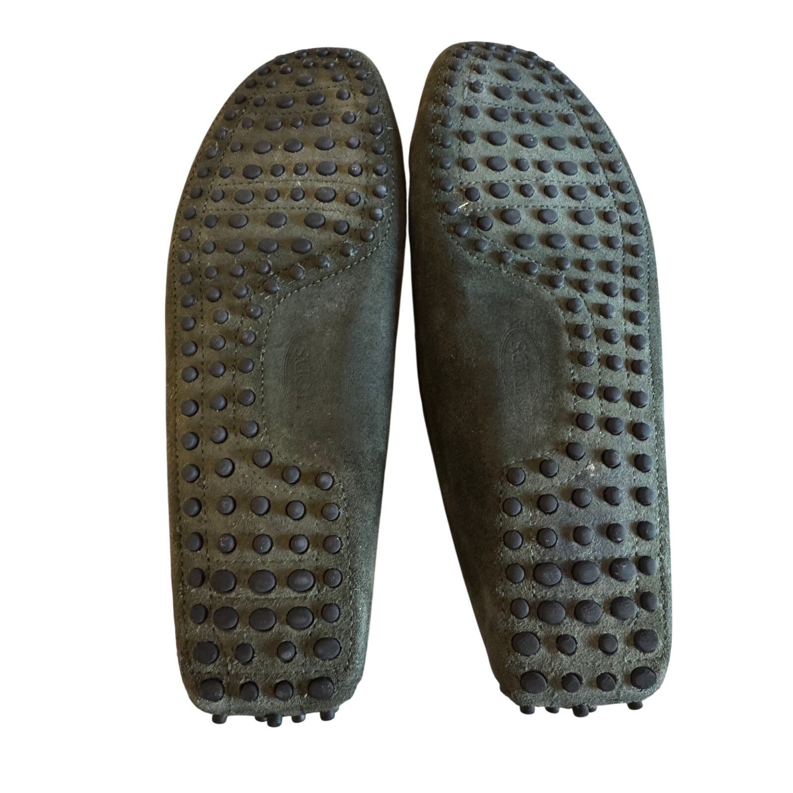 Tod's Tod's NWOT Men's Olive Green Nubuck Suede Bow Loafers Size US 9.5 / EU 42-43 - 6 Thumbnail