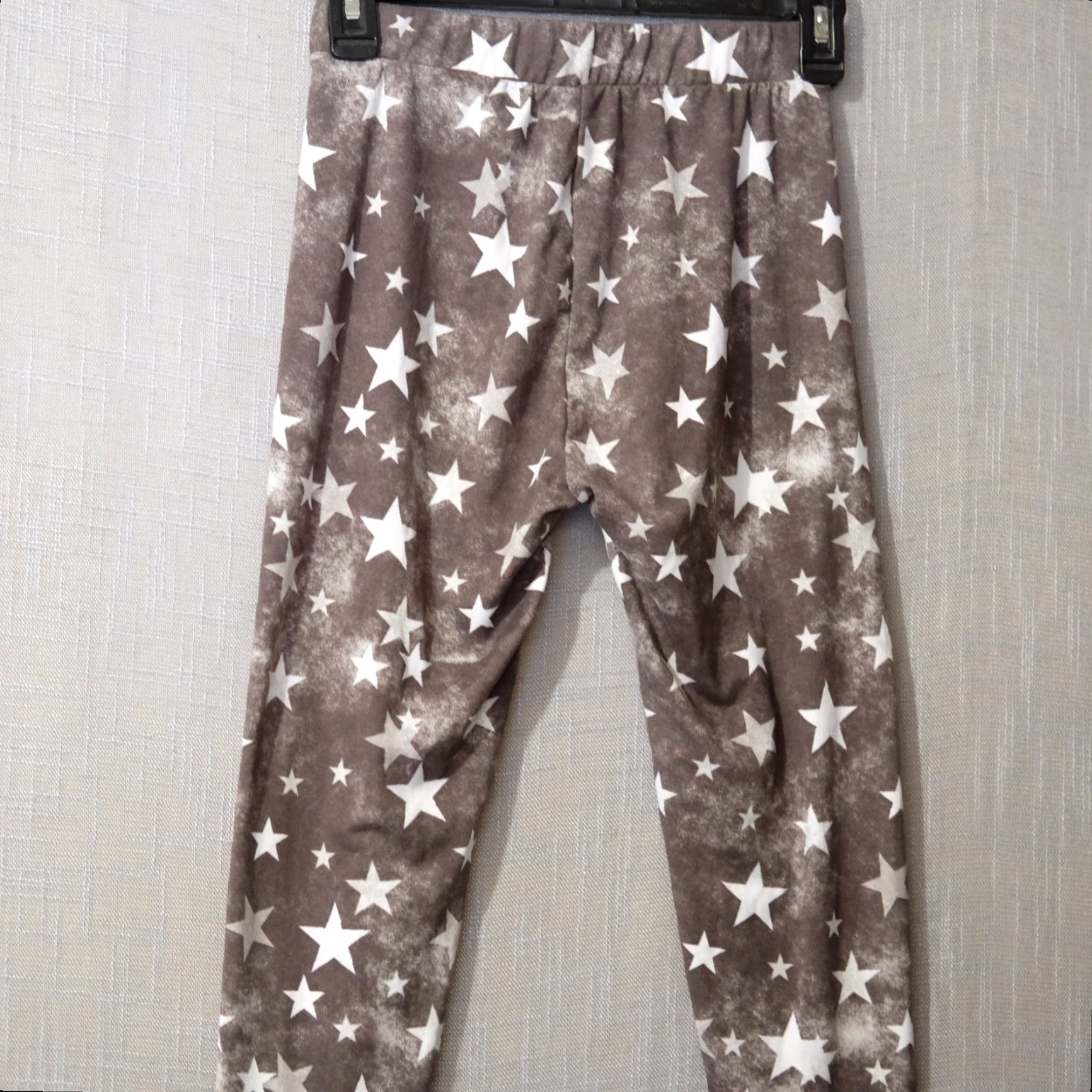 Vintage SHOSHO Nwot! Stretchy Soft Star Print Leggings Grey/White Women's S/M #H96-28 Leggings Size 28" / US 6 / IT 42 - 5 Thumbnail