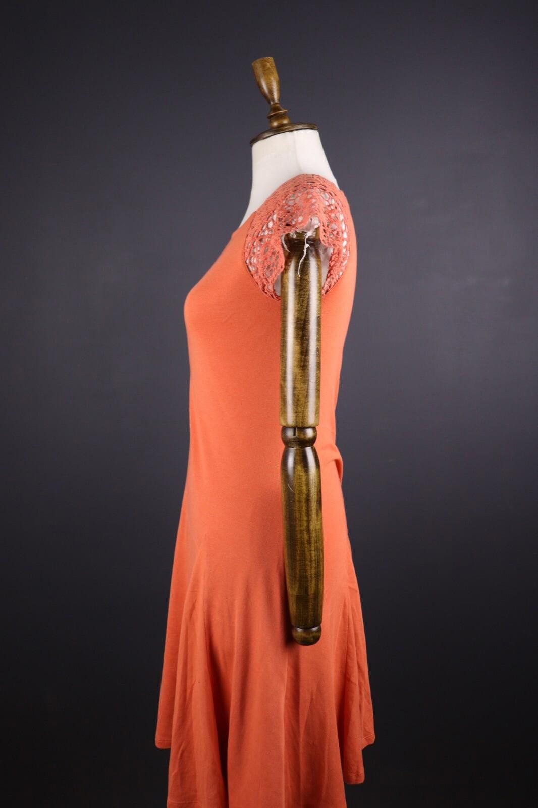 Lauren Ralph Lauren Lauren Ralph Lauren Orange Lace Shift Midi Dress Size S Size S / US 4 / IT 40 - 5 Thumbnail