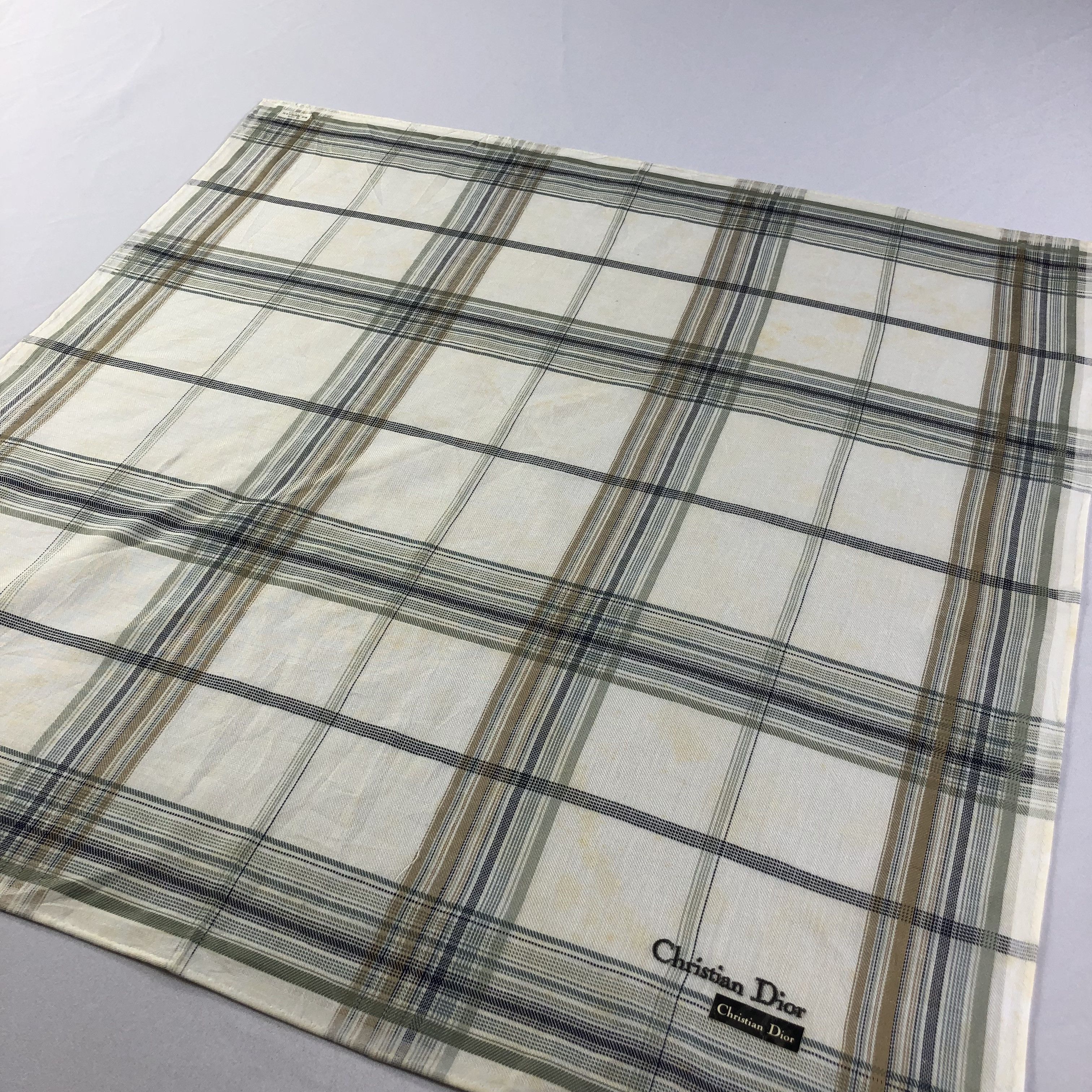 Christian Dior Monsieur Christian Dior Handkerchief Neckerchief Bandana H2216 Size ONE SIZE - 3 Thumbnail