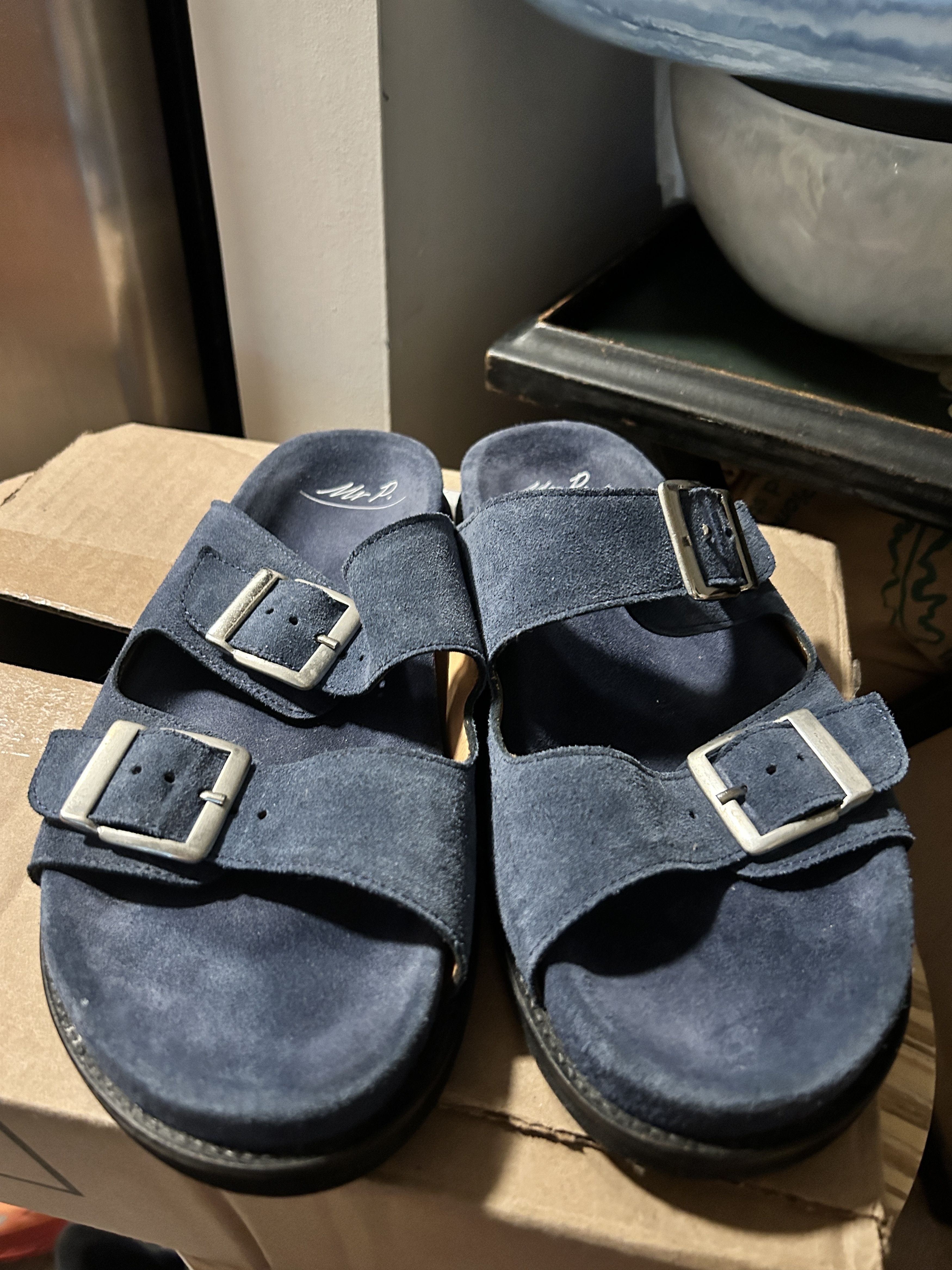 Mr P. MR P. David Regenerated Suede by evolo Sandals Size US 10 / EU 43 - 3 Thumbnail