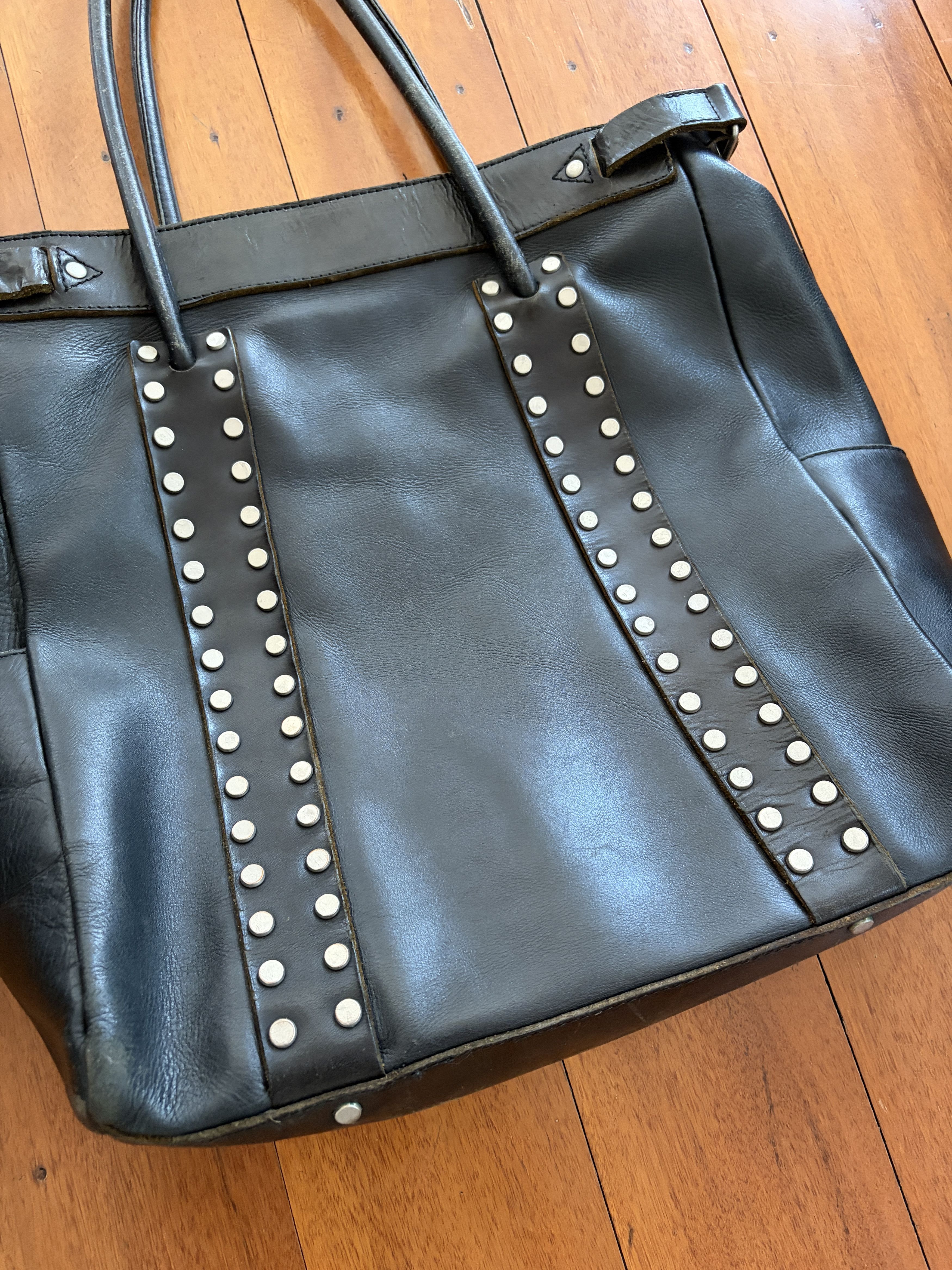 Yohji Yamamoto Yohji Yamamoto 90s Studded Tote Bag Size ONE SIZE - 2 Thumbnail