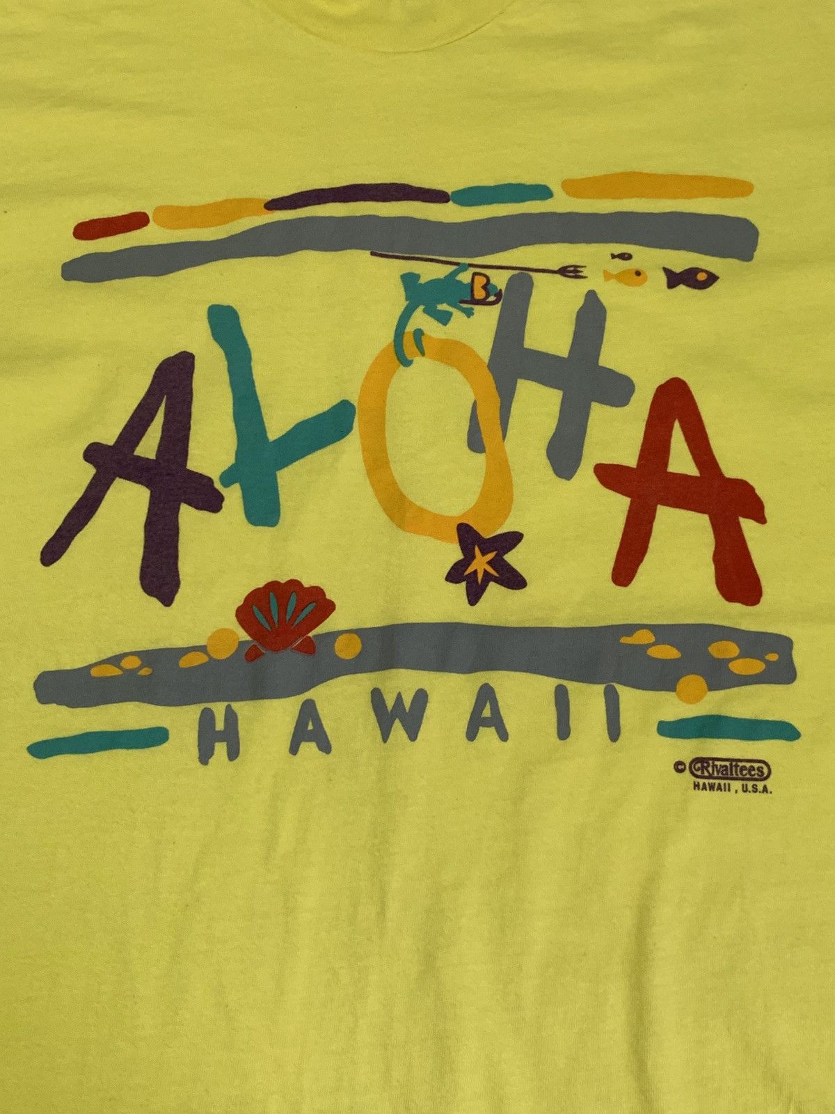 Hanes Vintage Hanes Aloha Hawaii T-shirt Size US M / EU 48-50 / 2 - 2 Thumbnail