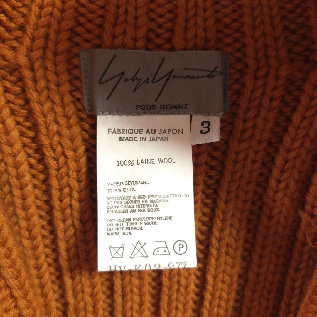 Yohji Yamamoto AW01 Orange Wool Driver Knit Size US L / EU 52-54 / 3 - 5 Thumbnail