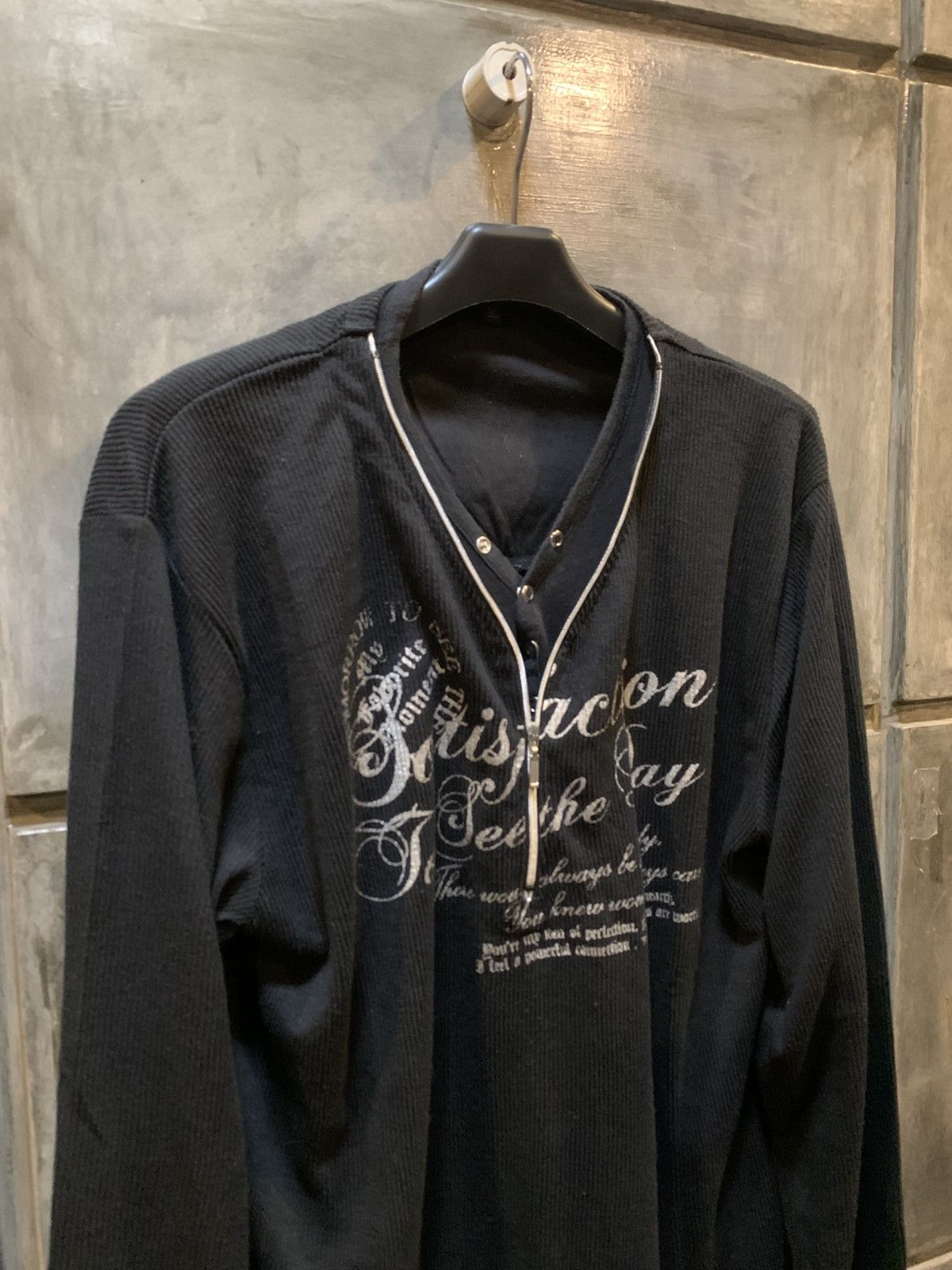 If Six Was Nine 2000s Japanese Archive Vkei Gothic Layered Tee Size US L / EU 52-54 / 3 - 3 Thumbnail