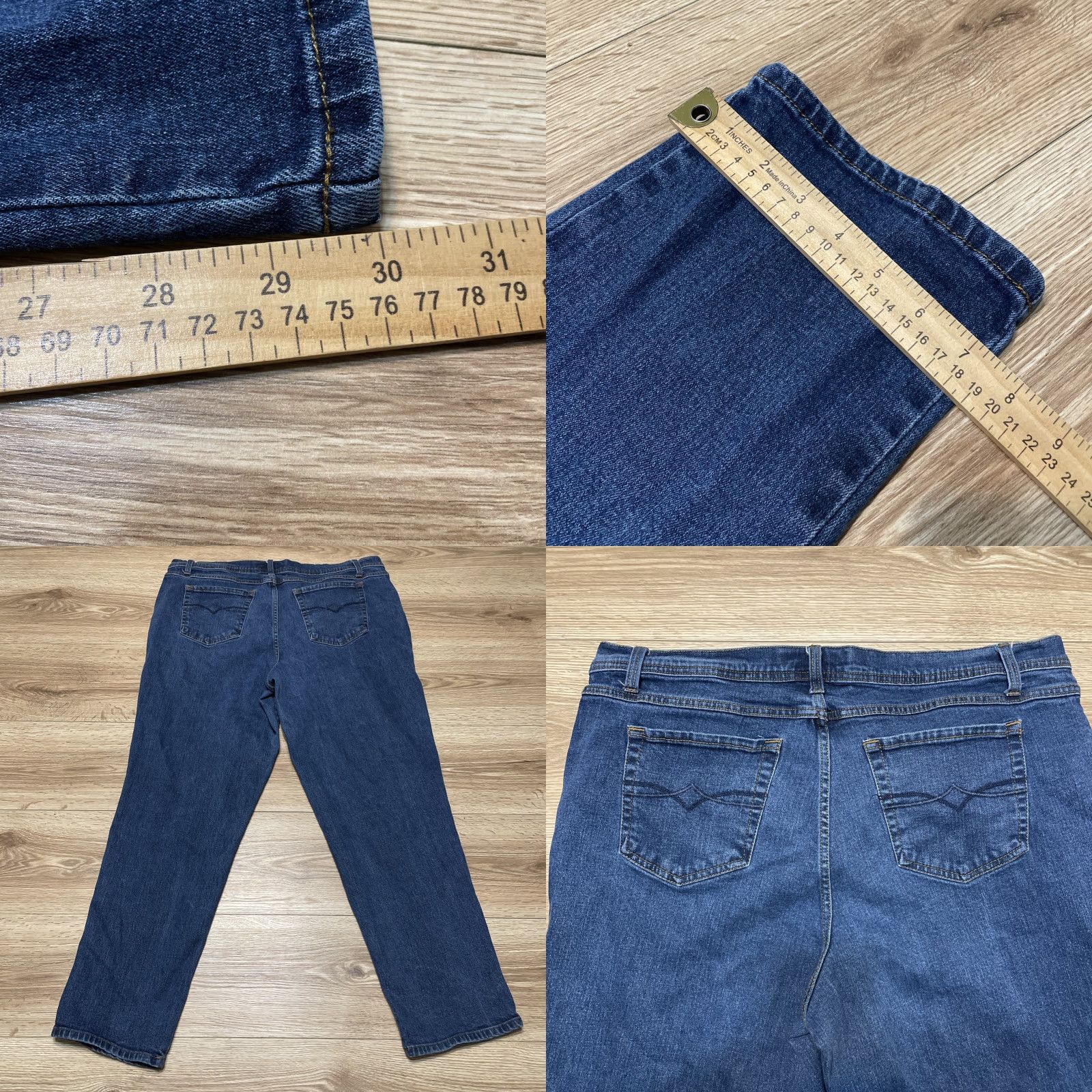 Faded Glory VINTAGE Faded Glory Women's Jeans 18W Blue Straight Stretch Classic Regular Size Size 40" / US 18 - 8 Thumbnail