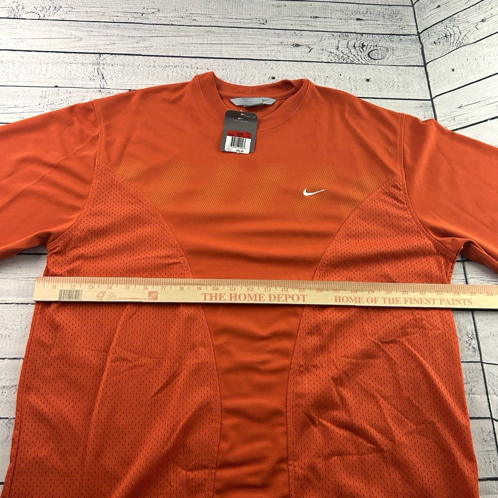 Nike VINTAGE Nike Short Sleeve Jersey Shirt Men's L Orange Jersey 90s Nike Shirt Mens L Orange Size US L / EU 52-54 / 3 - 5 Thumbnail