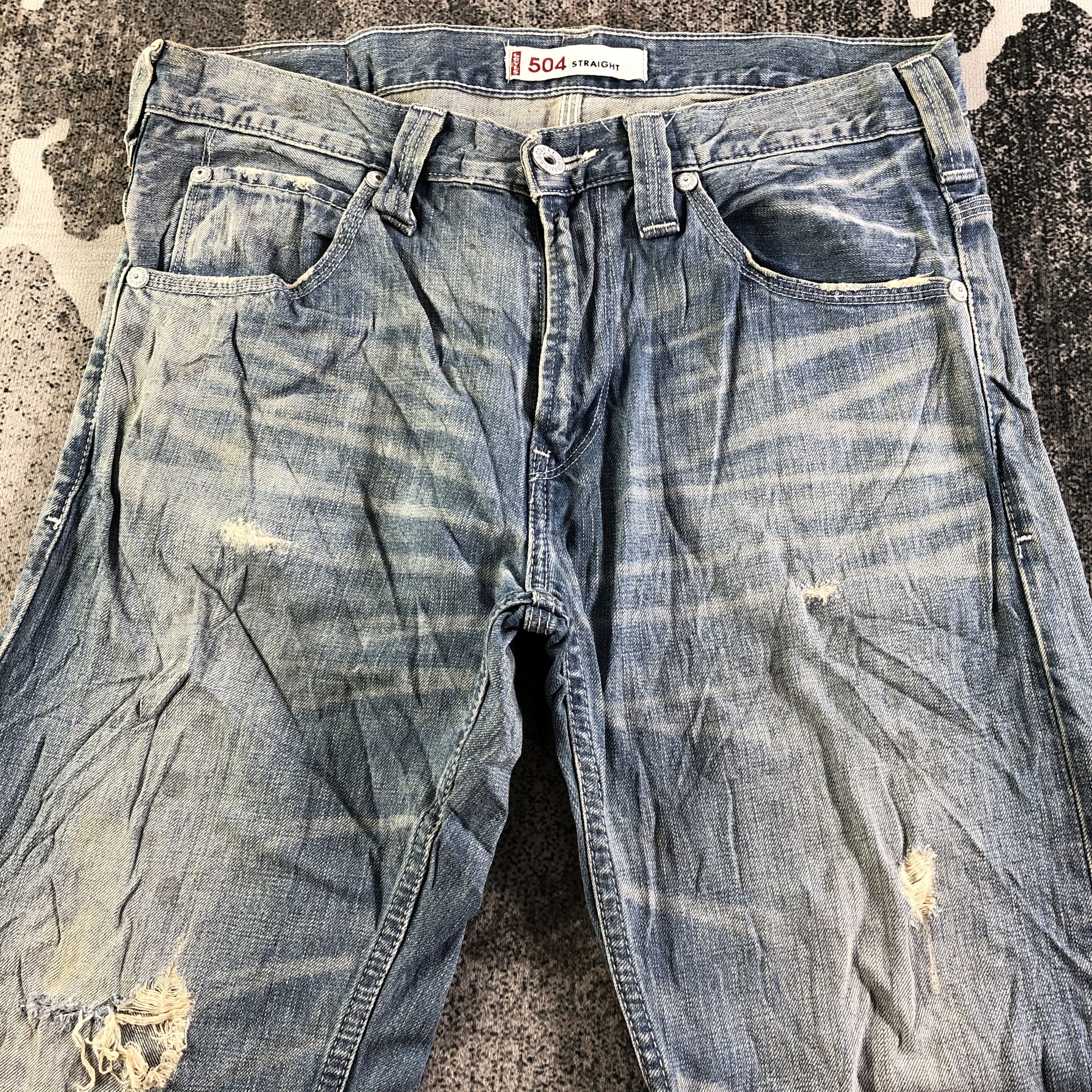 Levi's Vintage Levis 504 Jeans Medium Wash Denim KJ3105 Size US 32 / EU 48 - 3 Thumbnail