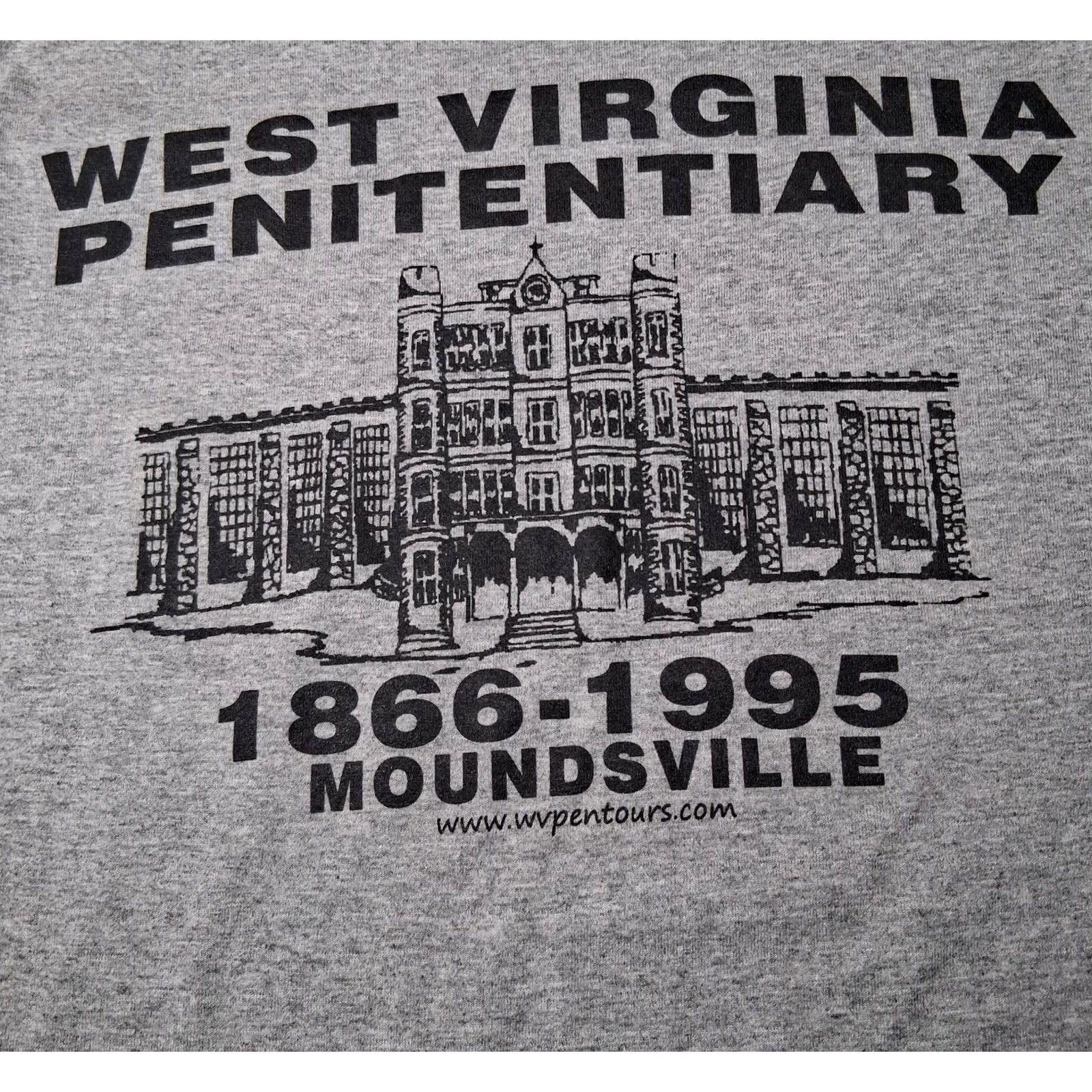 Jerzees VINTAGE Jerzees West Virginia Penitentiary Shirt M Men Gray Short Sleeve Crew Neck Graphic Jail Prison 90s 00s Size US M / EU 48-50 / 2 - 2 Thumbnail