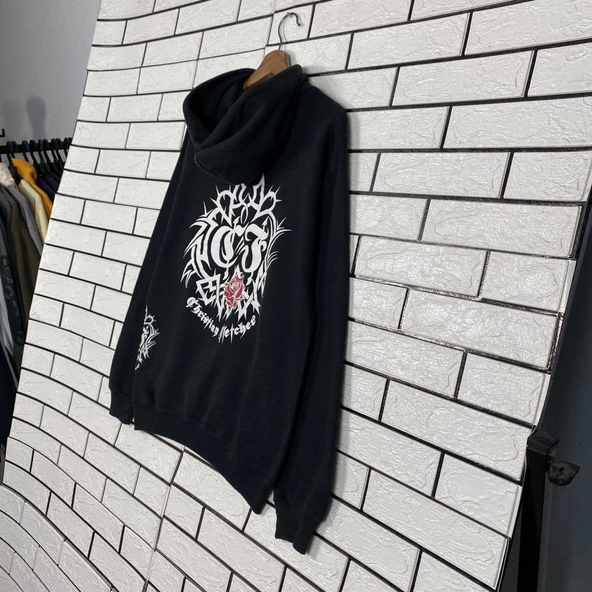 Japanese Brand Tribal Graphic Hoodie Black Goth Y2K Streetwear Size US L / EU 52-54 / 3 - 11 Thumbnail