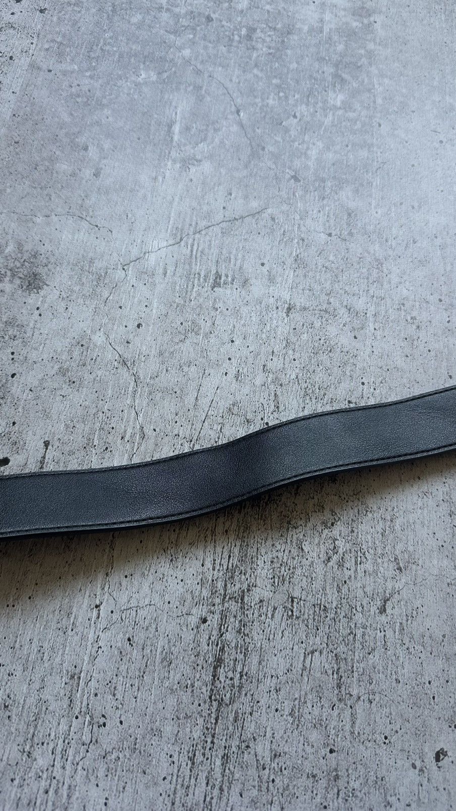 Gucci Vintage Gucci Double G Black Leather Belt Size ONE SIZE - 9 Thumbnail