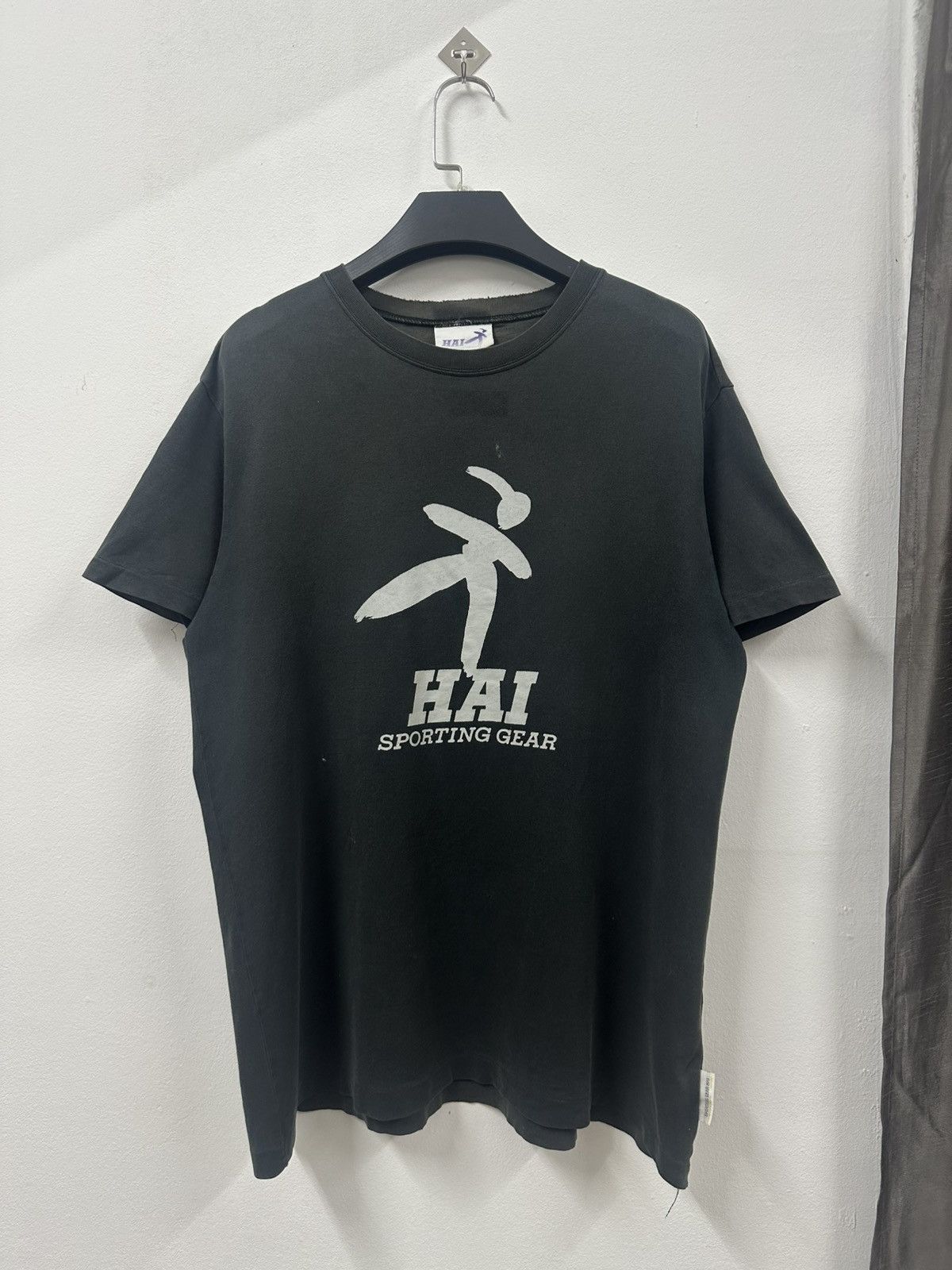 Hai Sporting Gear × Issey Miyake × Japanese Brand HAI SPORTING GEAR Big Logo Short Sleeve Sweatshirt Size US M / EU 48-50 / 2 - 1 Thumbnail