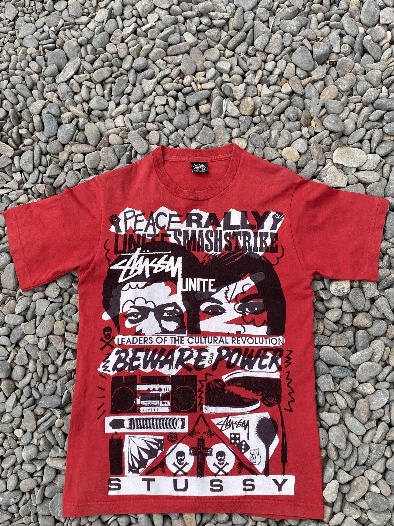 Stussy Stussy vintage Peace Rally unite smash Size US S / EU 44-46 / 1 - 1 Thumbnail