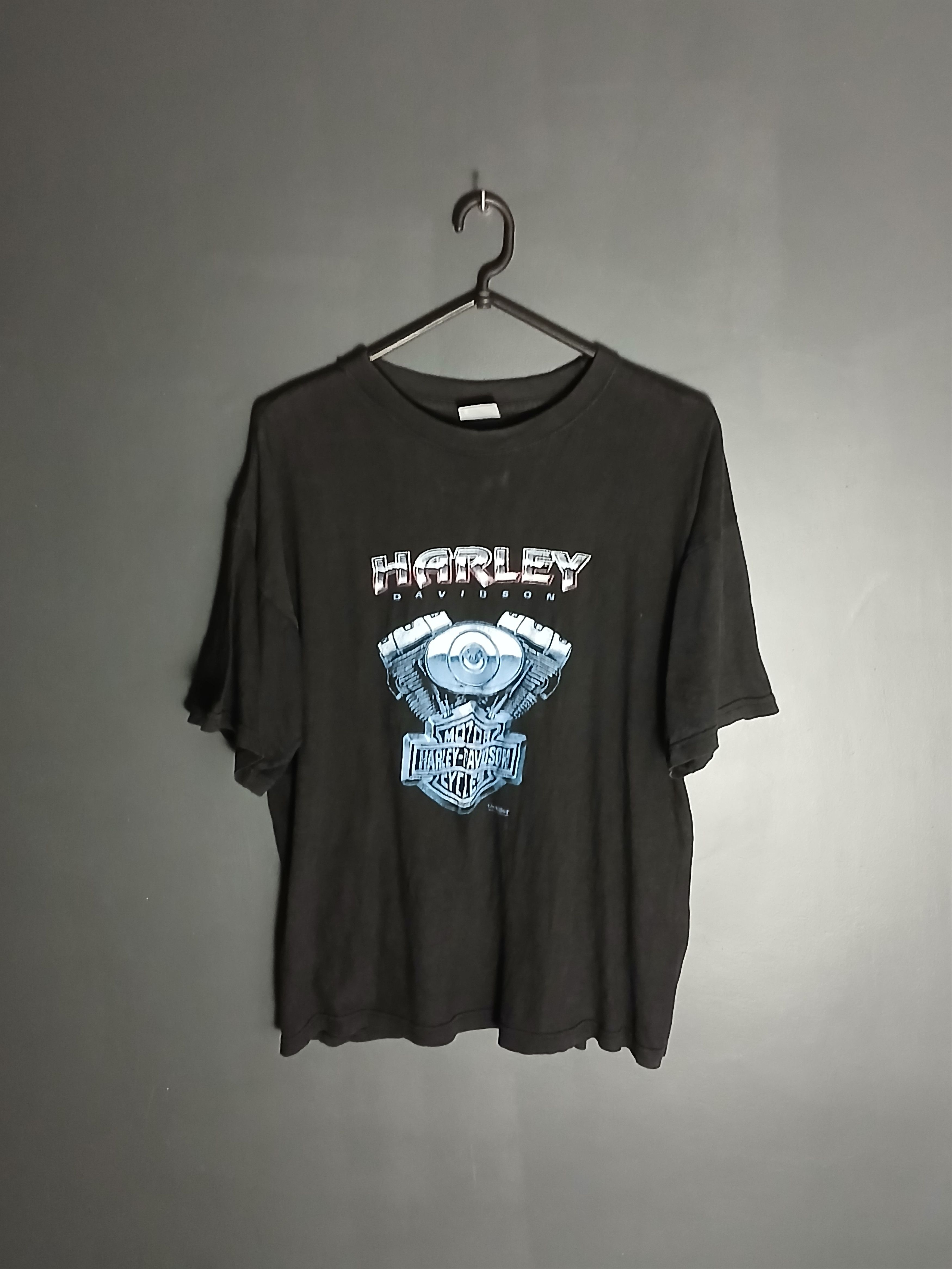 Harley Davidson × Vintage Vintage Harley Davidson Racing Moto T-Shirt Size US XL / EU 56 / 4 - 1 Thumbnail
