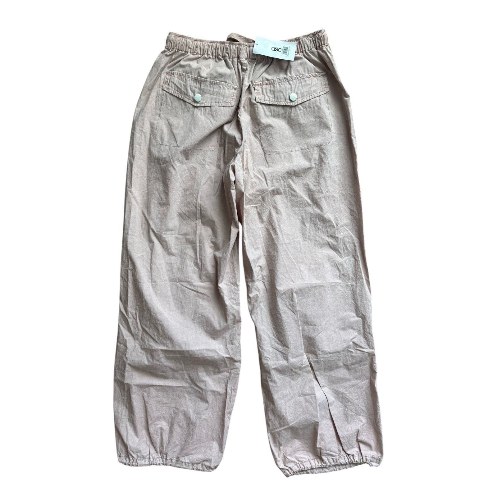 Asos NWT ASOS Utility Parachute Cargo Pants Women’s 2 Pink Size 26" / US 2 / IT 38 - 3 Thumbnail