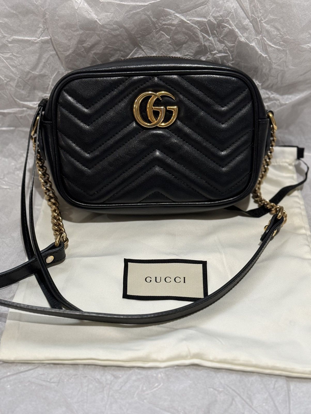 Gucci GUCCI GG MARMONT MINI CROSSBODY SHOULDER BAG Size ONE SIZE - 1 Thumbnail