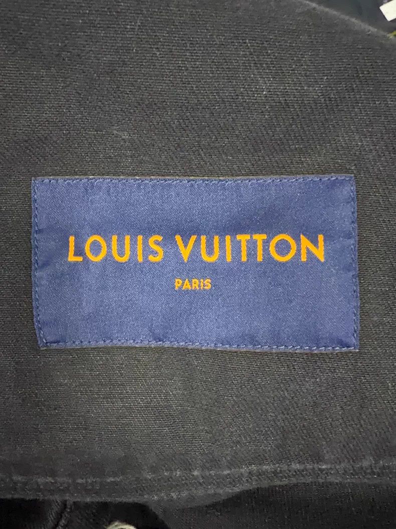 Louis Vuitton Louis Vuitton Black embossed logo denim jacket Size US XL / EU 56 / 4 - 3 Thumbnail