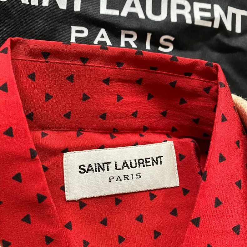 Saint Laurent Paris Saint Laurent Paris SS14 red silk shirt-2506 Size US S / EU 44-46 / 1 - 3 Thumbnail