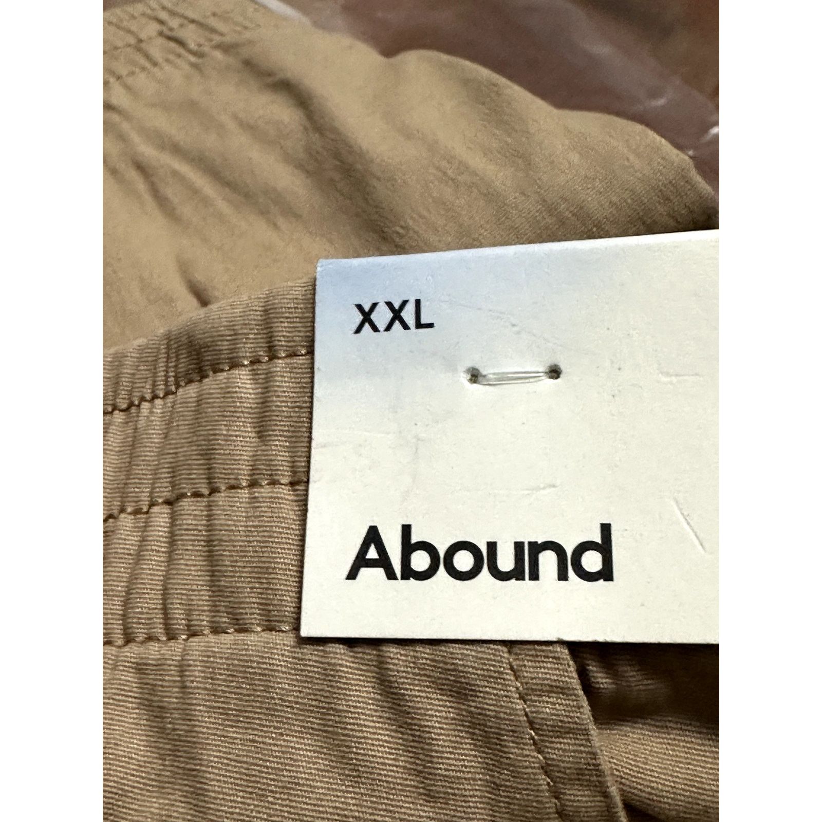 Other Abound Men's Tan/Khaki Elastic Waist Button/Zip Closure XXL Size US 44 / EU 60 - 7 Thumbnail