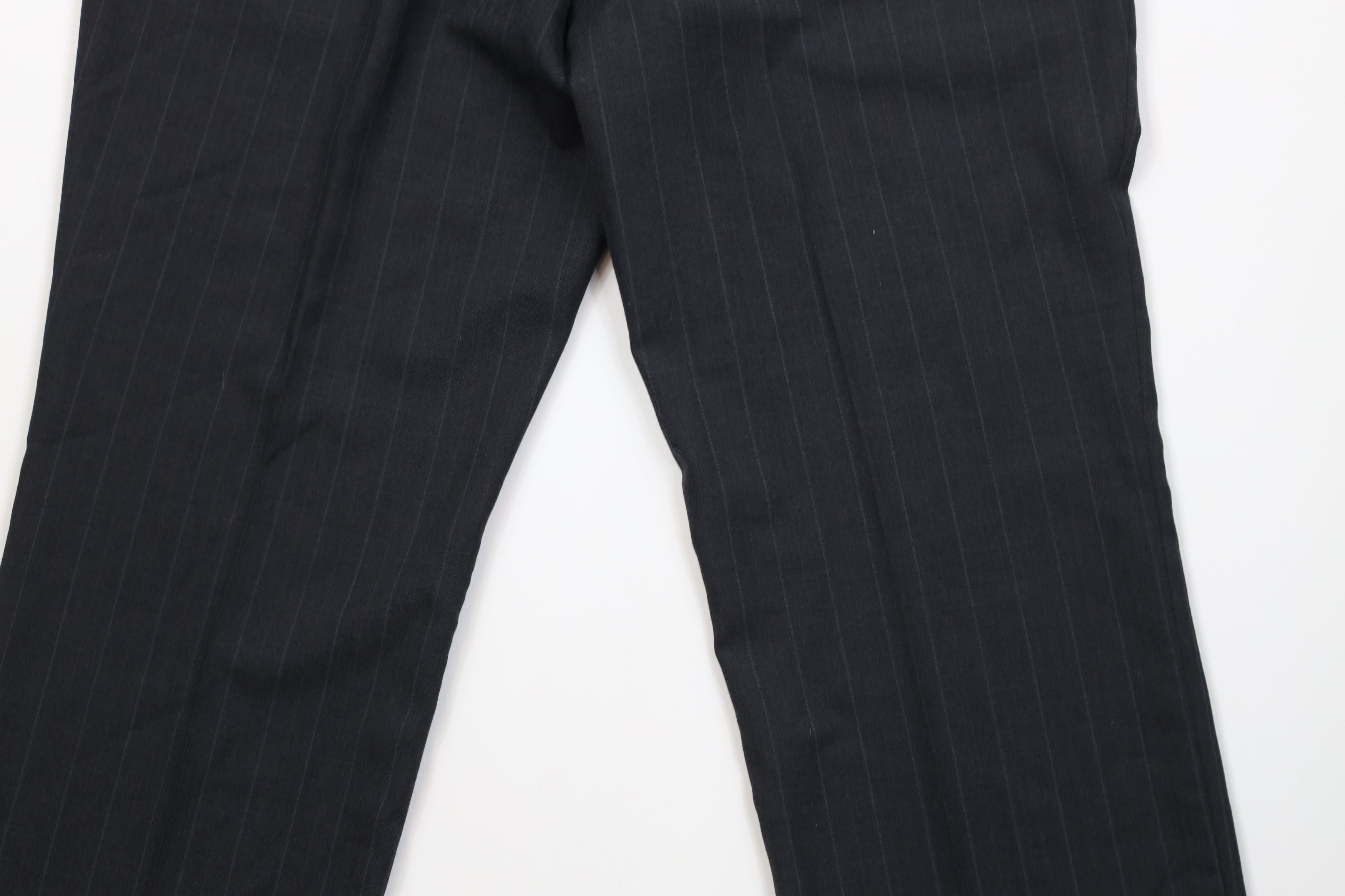 Vintage Vintage 90s Streetwear Knit Pinstriped Wide Leg Chino Pants Size US 38 / EU 54 - 12 Thumbnail