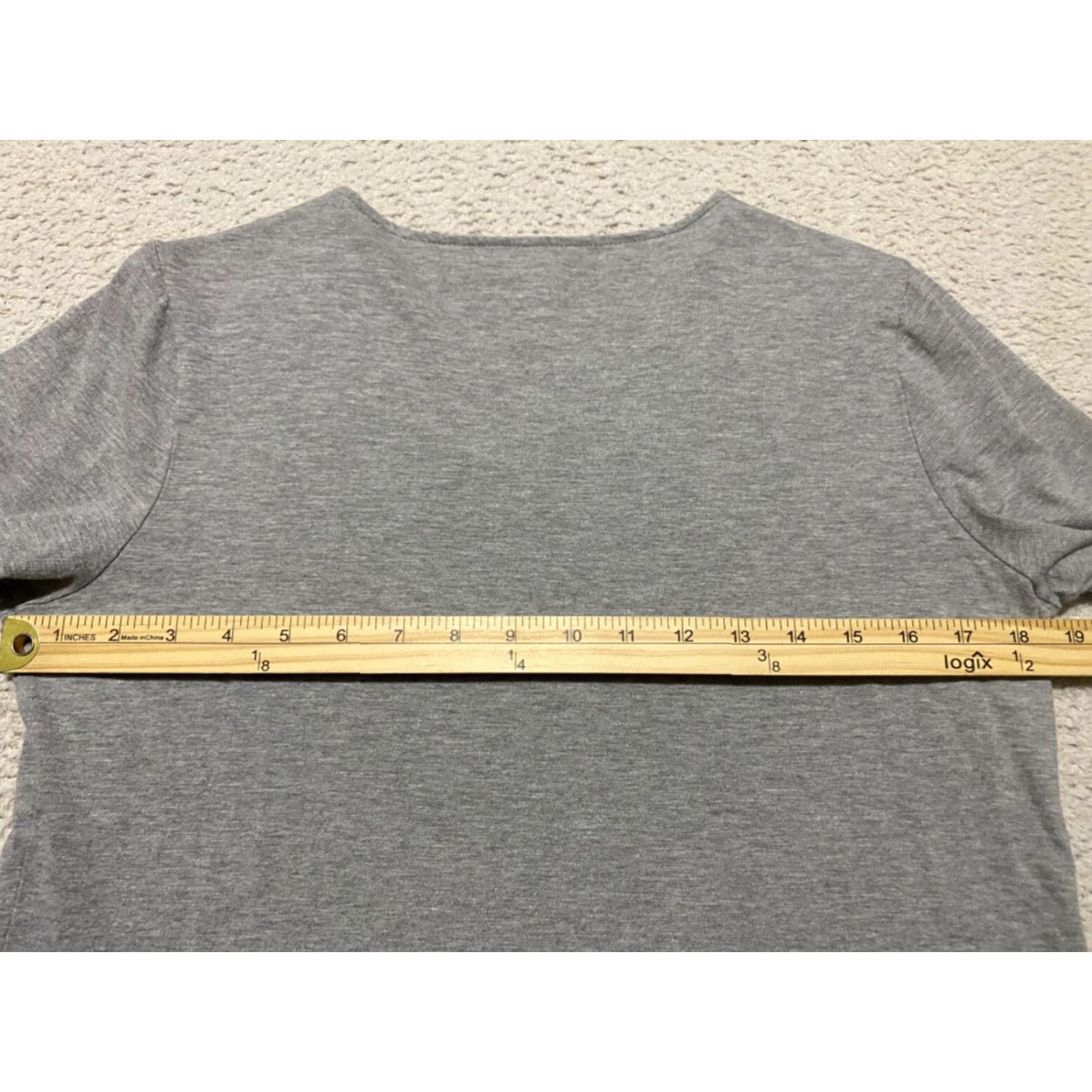 Coldwater Creek Coldwater Creek Shirt Gray Sequin 3/4 Sleeve Cotton Womens M Adult? Size M / US 6-8 / IT 42-44 - 7 Thumbnail