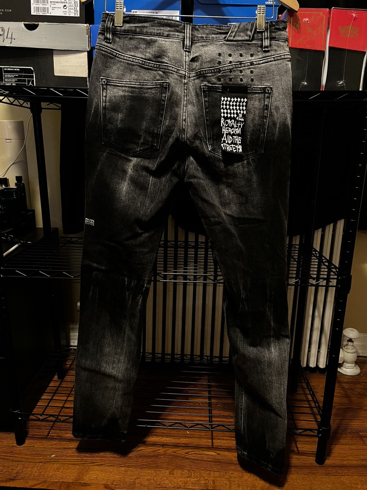 All Saints Razor Skinny Jeans Black Size 30