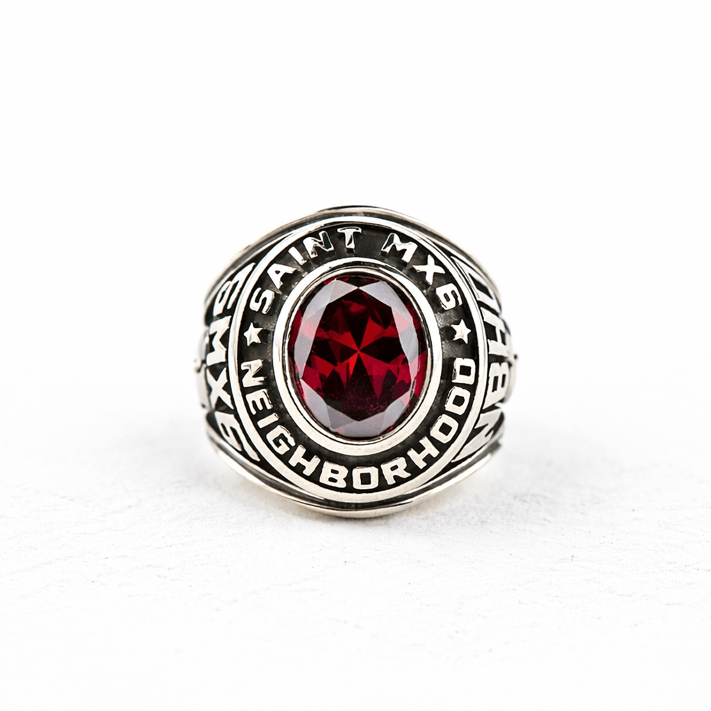 Neighborhood × Saint Michael Saint Michael × Neighborhood Silver Ring — Size 19 (US 9.5) Size ONE SIZE - 1 Thumbnail