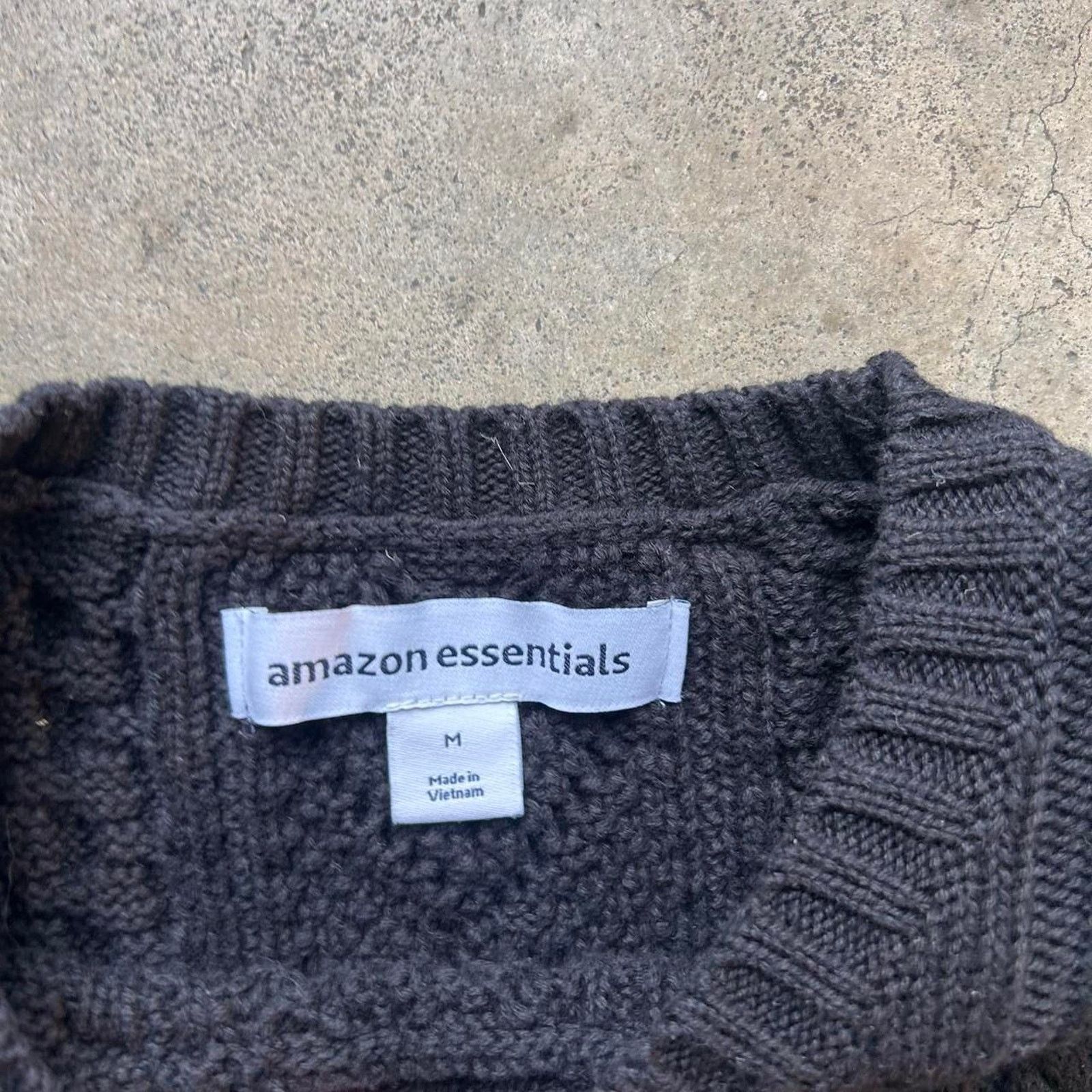 American Essentials vintage black cable fisherman sweater Size US M / EU 48-50 / 2 - 2 Thumbnail