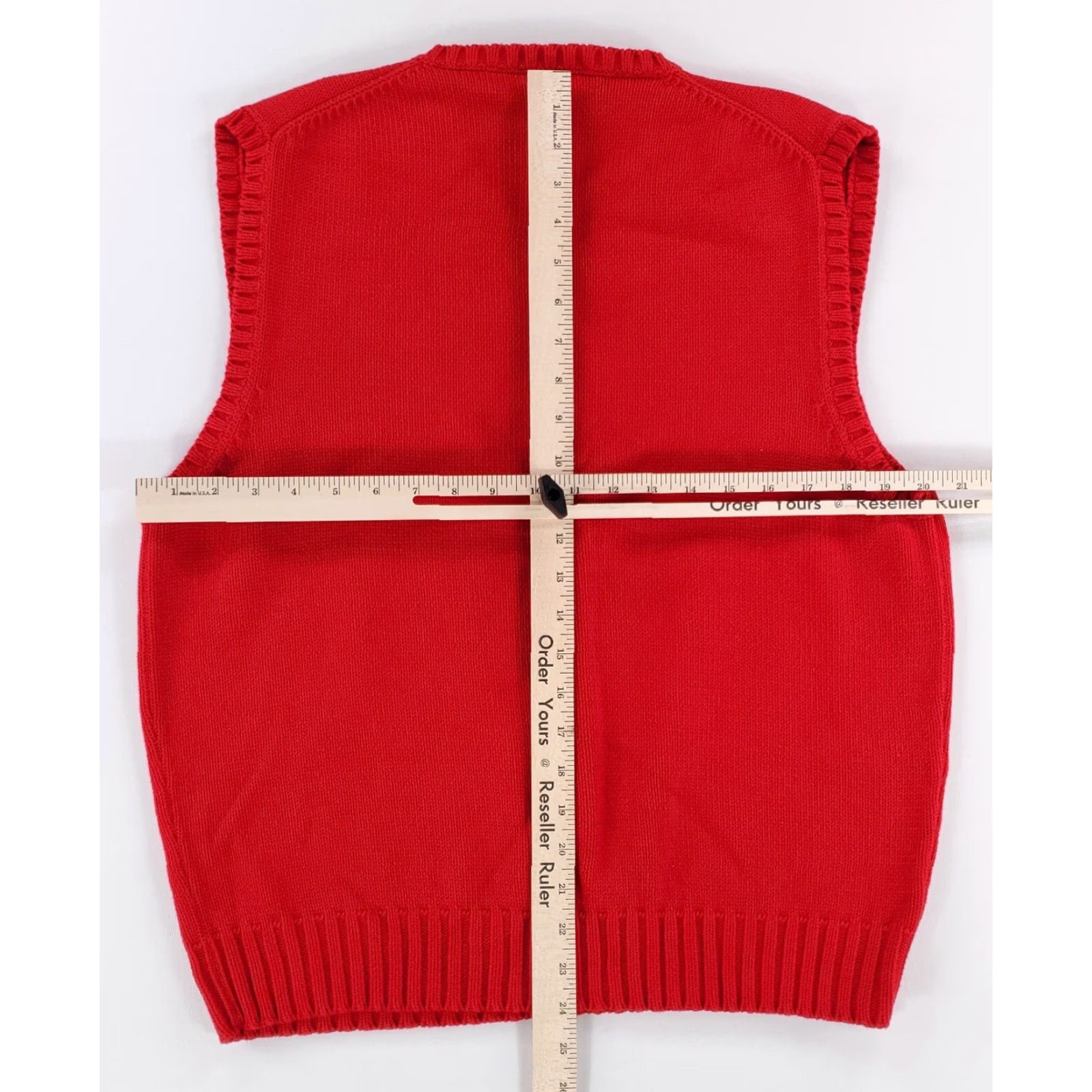 Polo Ralph Lauren Polo Ralph Lauren Sweater Vest V Neck Red Mens L Size US L / EU 52-54 / 3 - 5 Thumbnail