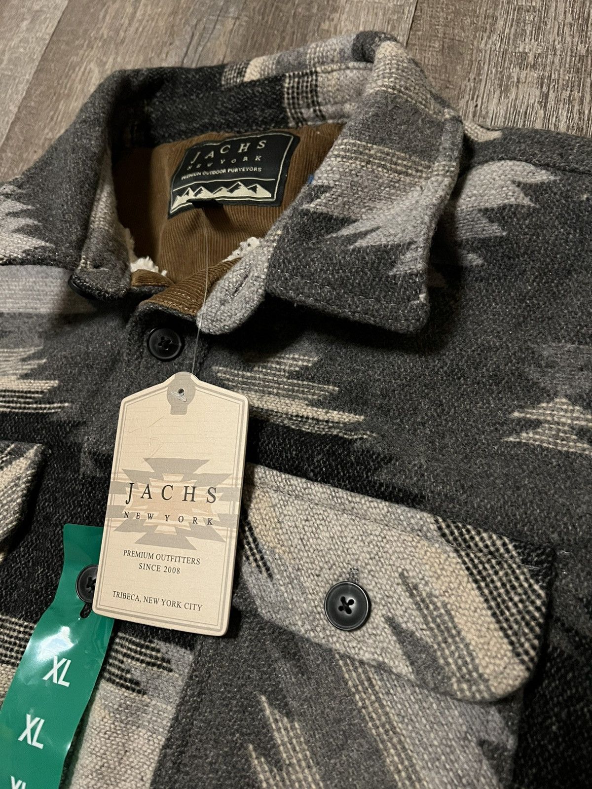 JACHS NY Jachs New York Aztec Wool Blend Sherpa Lined Jacket size XL Size US XL / EU 56 / 4 - 2 Thumbnail