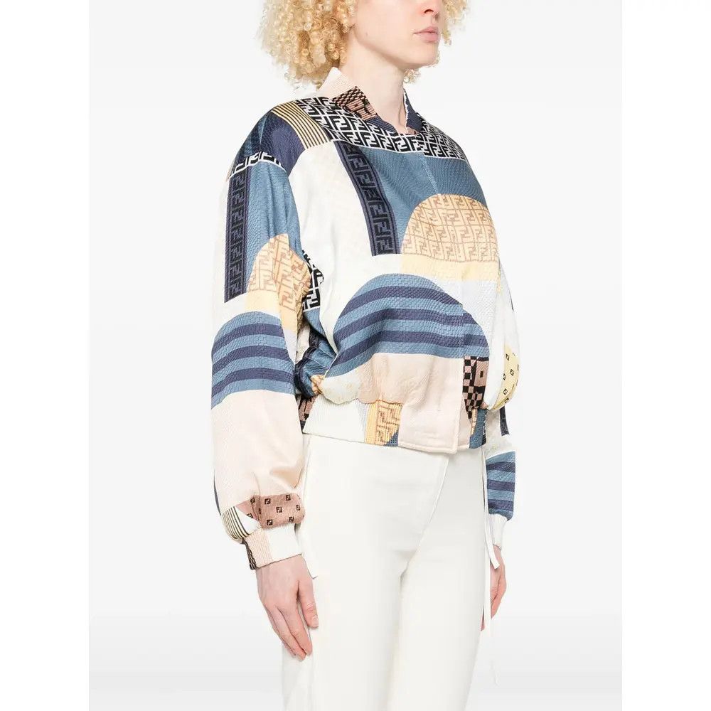 Fendi o1s1wg110426 Bomber Jackets in Blue Size S / US 4 / IT 40 - 4 Thumbnail