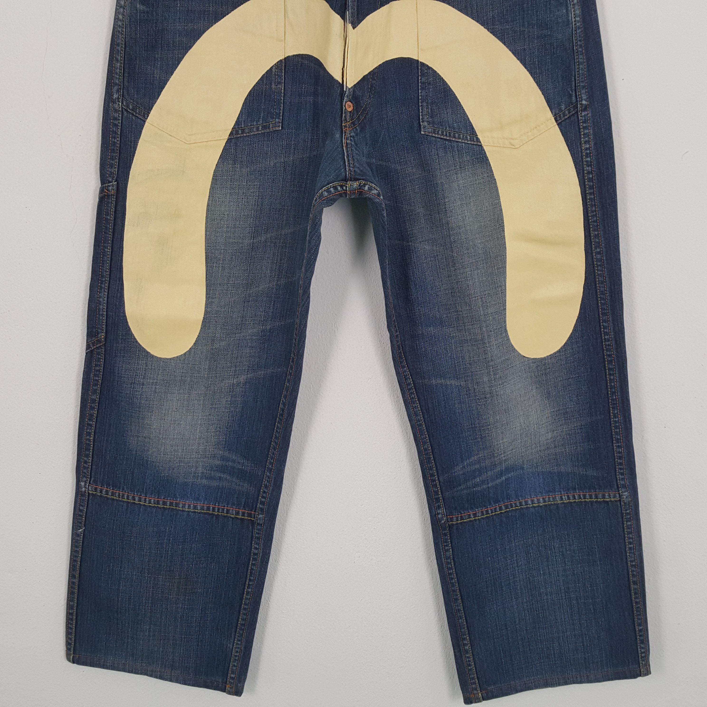 Evisu EVISU Japanese Brand Streetwear Custom Daicock Style Jeans Size US 31 - 3 Thumbnail