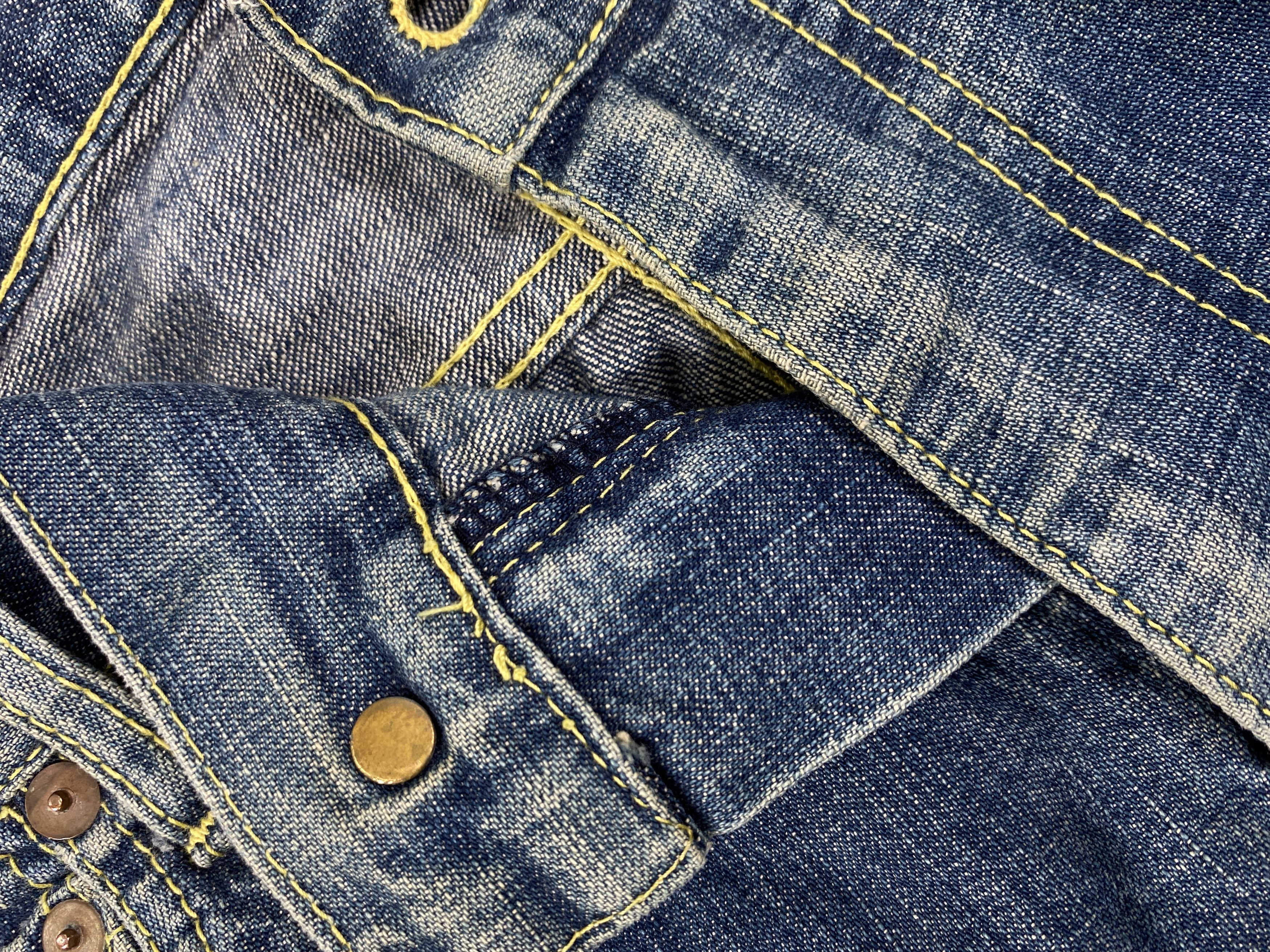 Hysteric Glamour Vintage Yen Jeans Patchwork Baggy 34x30.5 Denim- JN3576 Size US 34 / EU 50 - 7 Thumbnail