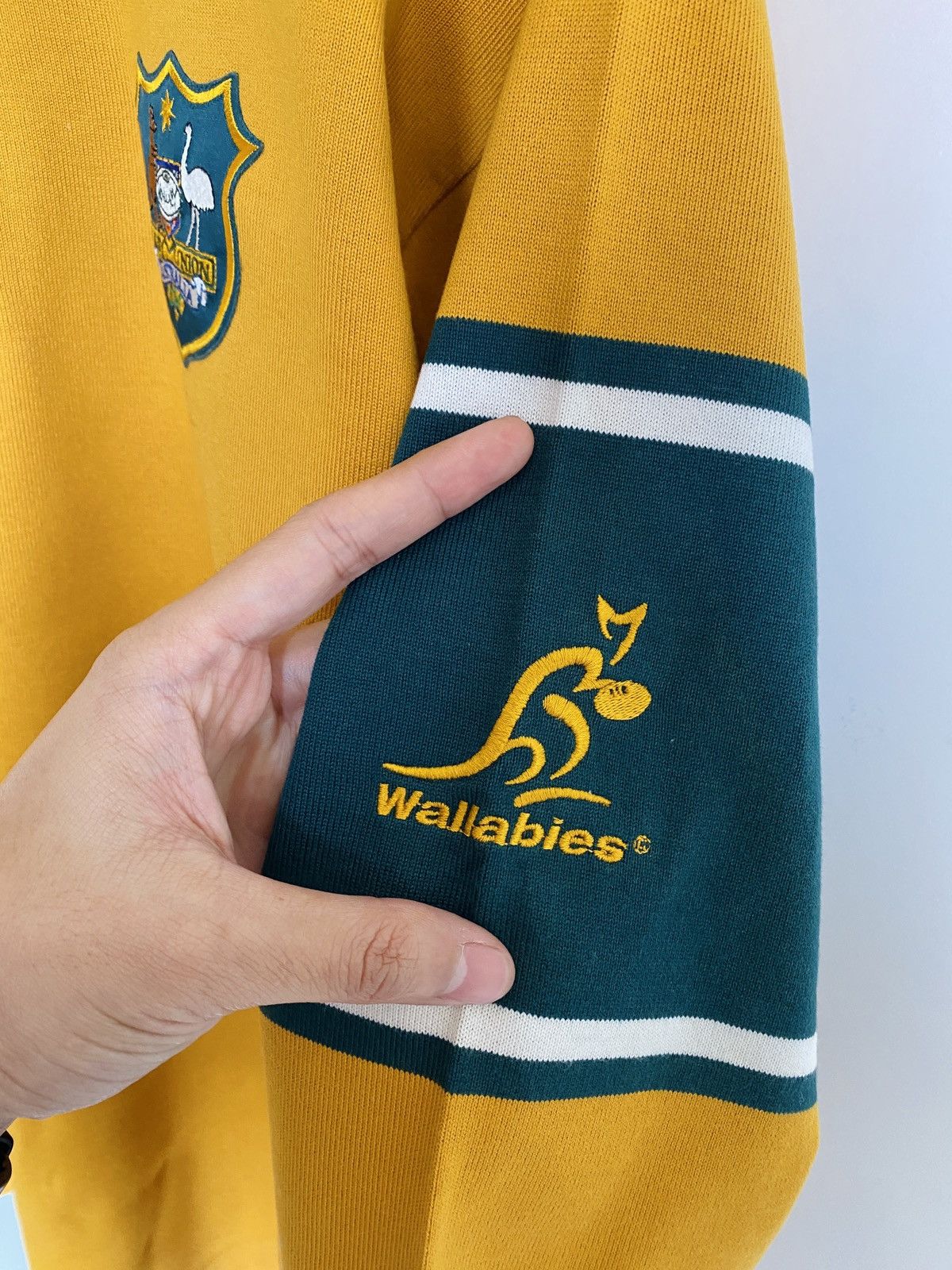 Canterbury of New Zealand × Vintage Vintage Canterbury Polo Rugby Shirt Australia Wallabies Size US M / EU 48-50 / 2 - 4 Thumbnail