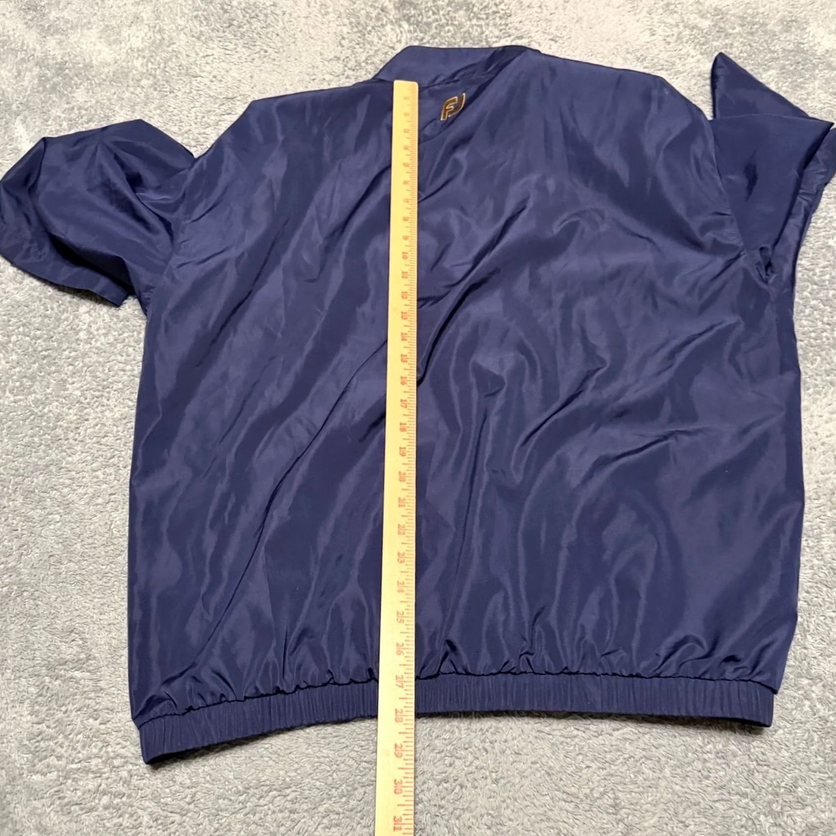 Footjoy Footjoy Dryjoy Jacket Windbreaker Mens Large Blue Short Sleeve Size US 33 - 7 Thumbnail